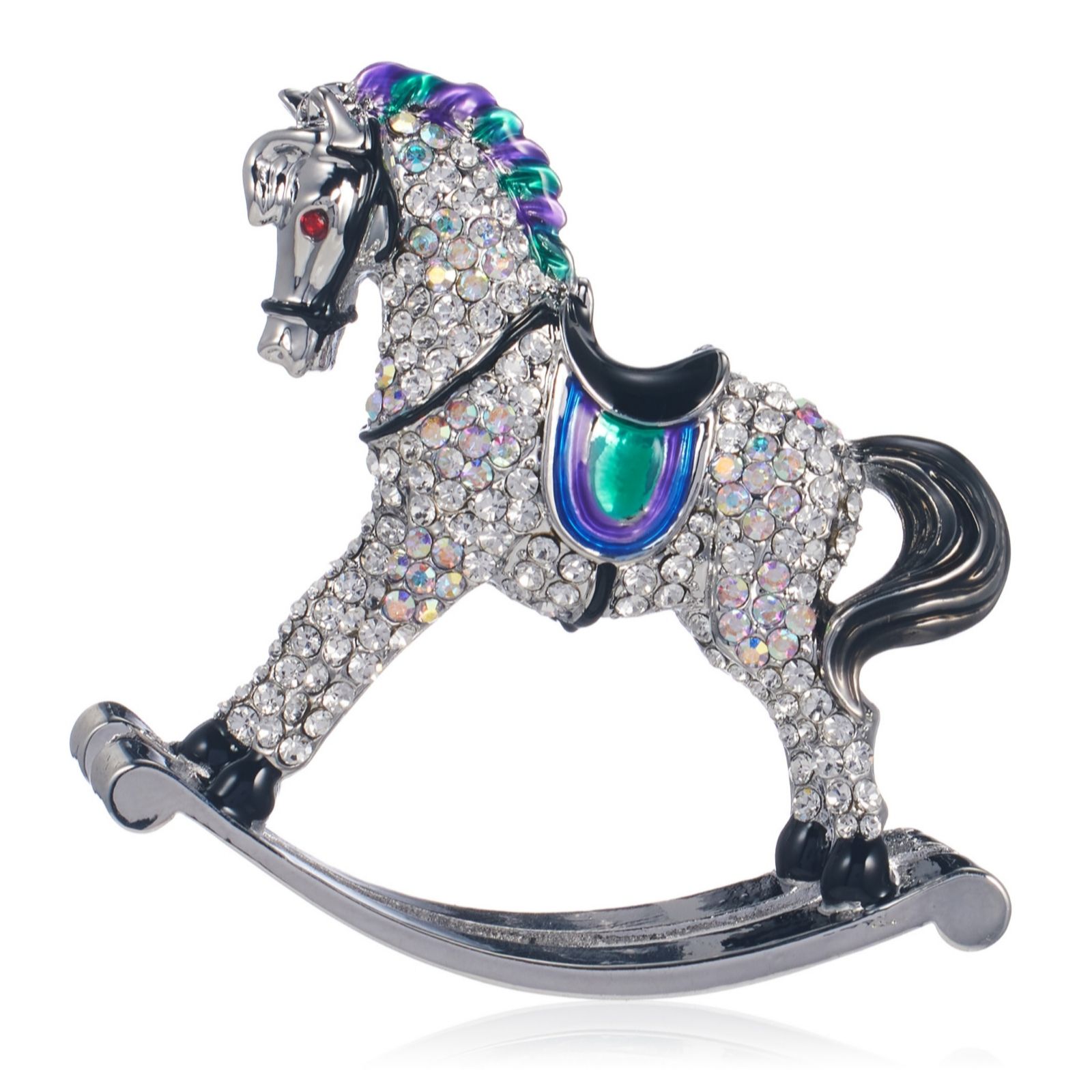 Butler & Wilson Rocking Horse Brooch