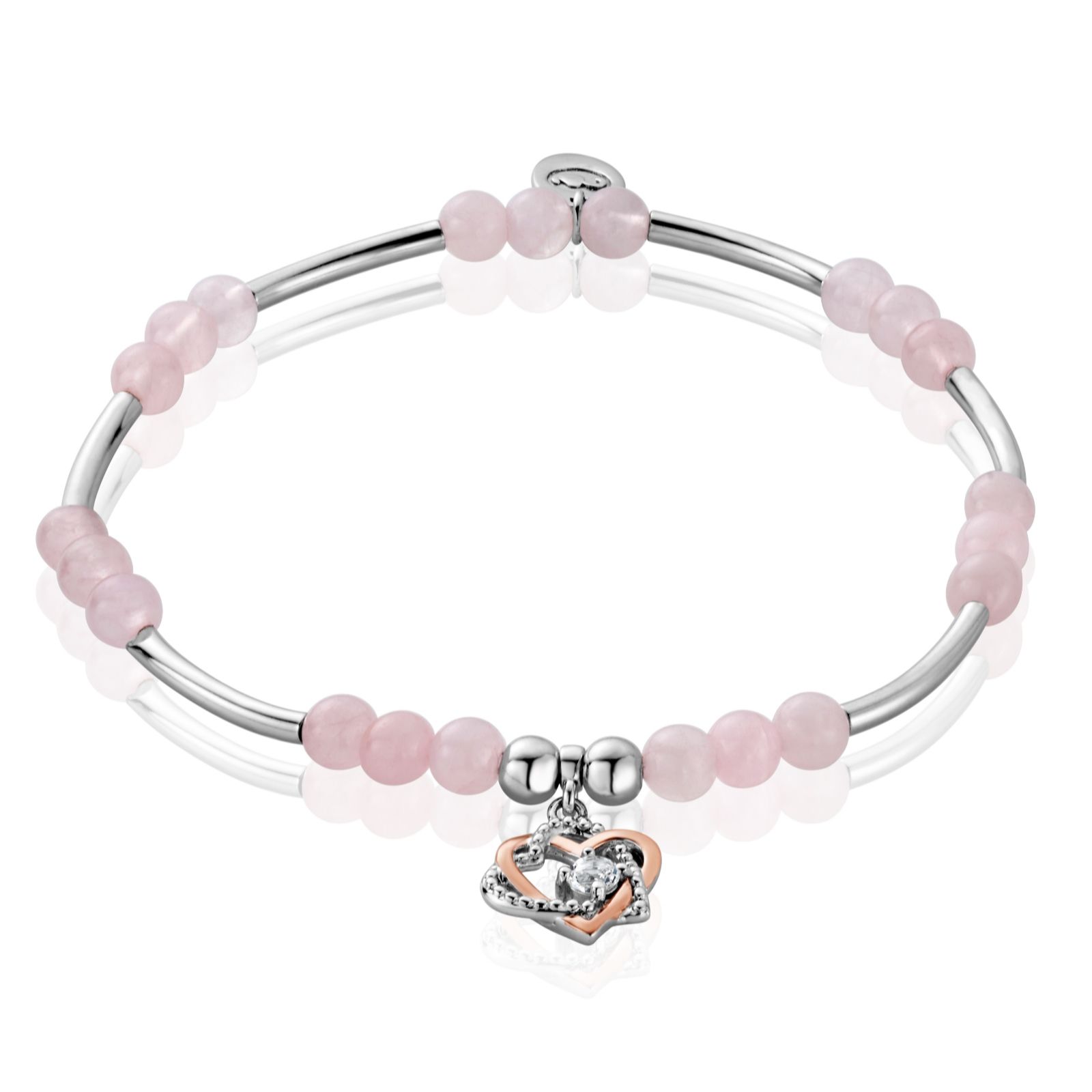 Clogau Always in My Heart Bracelet Sterling Silver & 9ct Gold