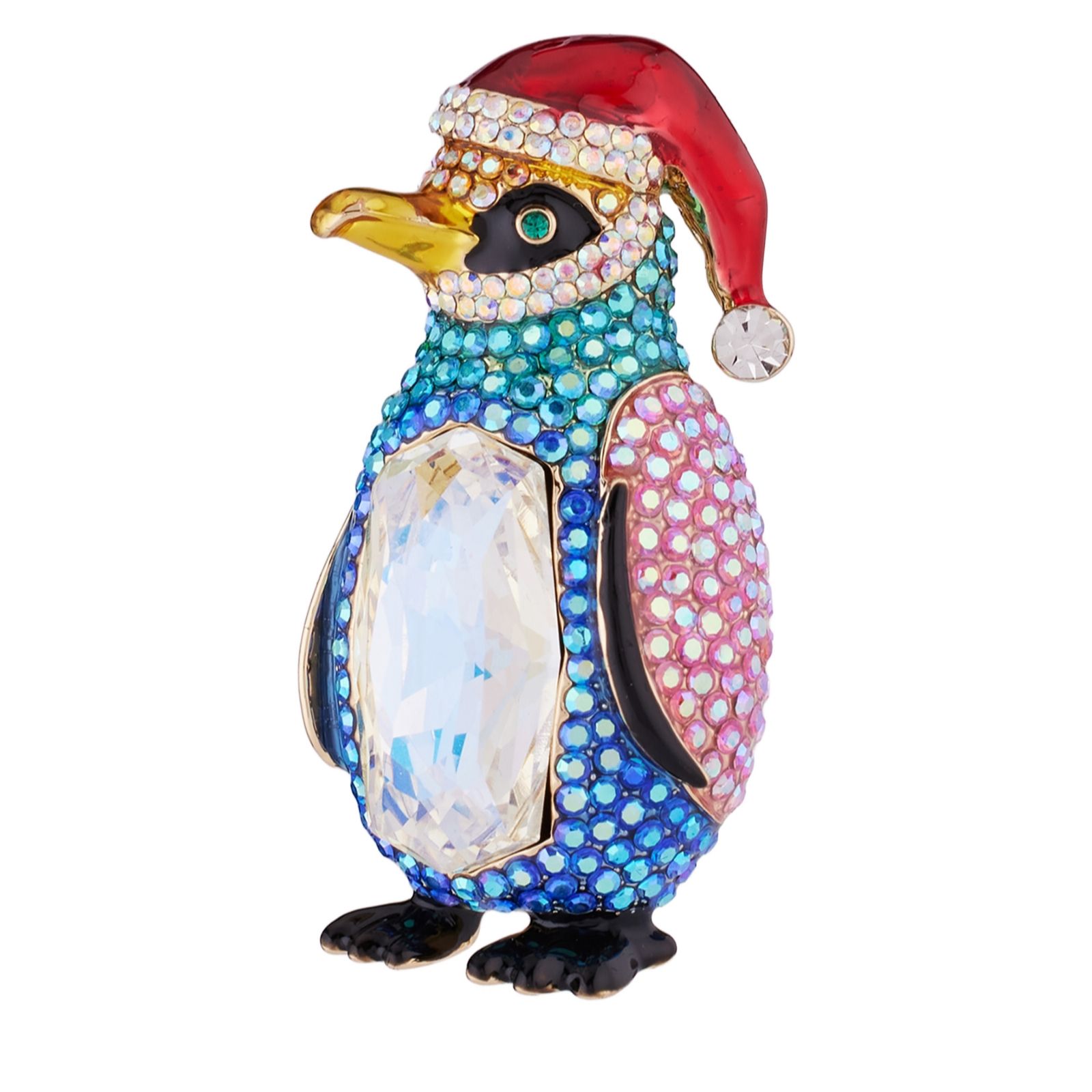 Butler & Wilson Jewellery Multi Butler & Wilson Christmas Penguin Brooch