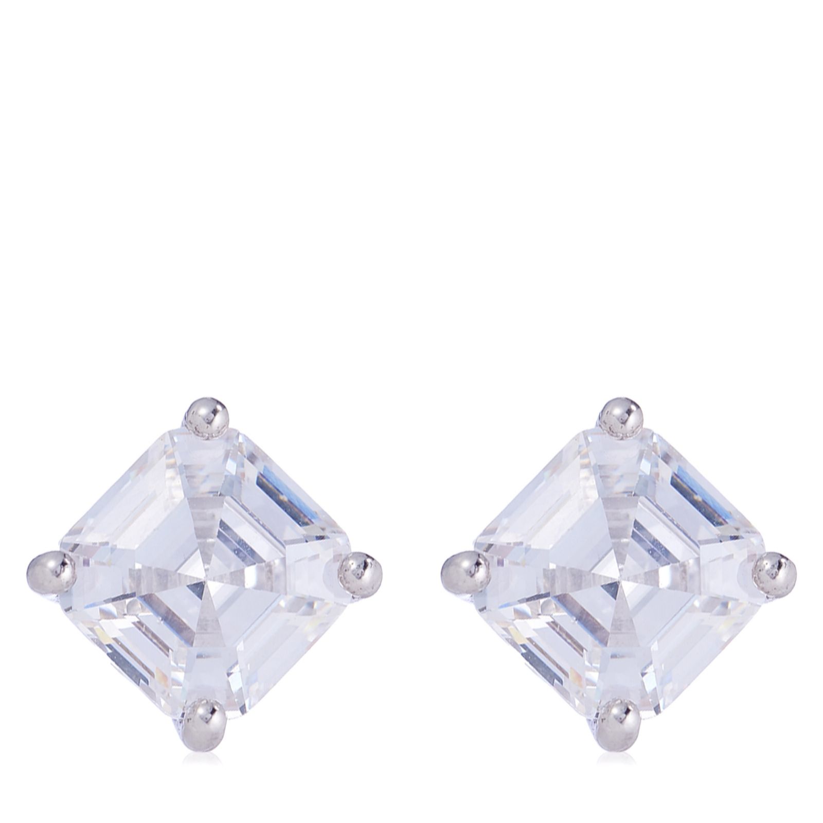 Diamonique 30th Anniversary 3.5ct tw Stud Earrings Sterling Silver