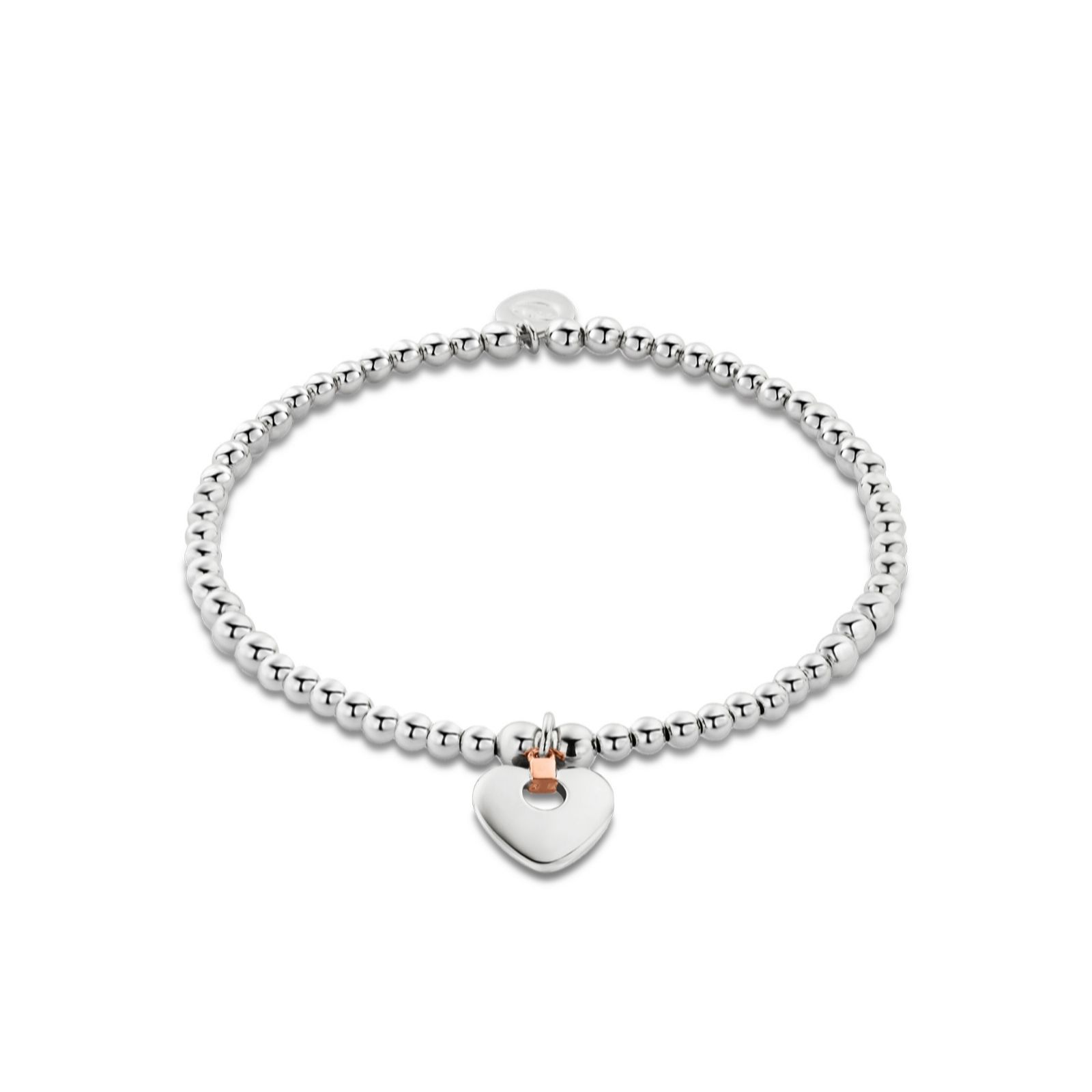 Clogau Heart Affinity Bracelet Sterling Silver & 9ct Rose Gold
