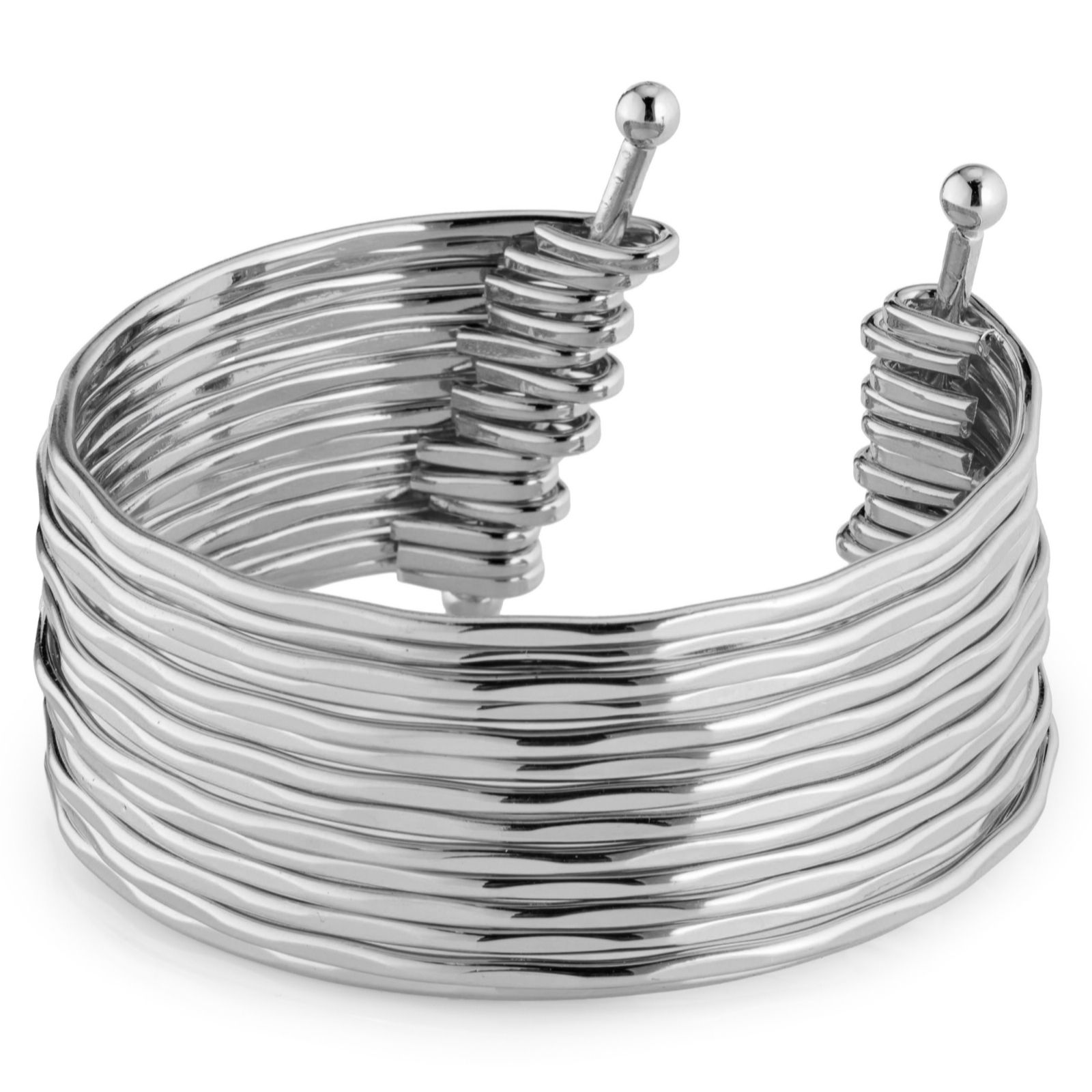 Kim & Co Gold Tone Multistrand Cuff Bangle