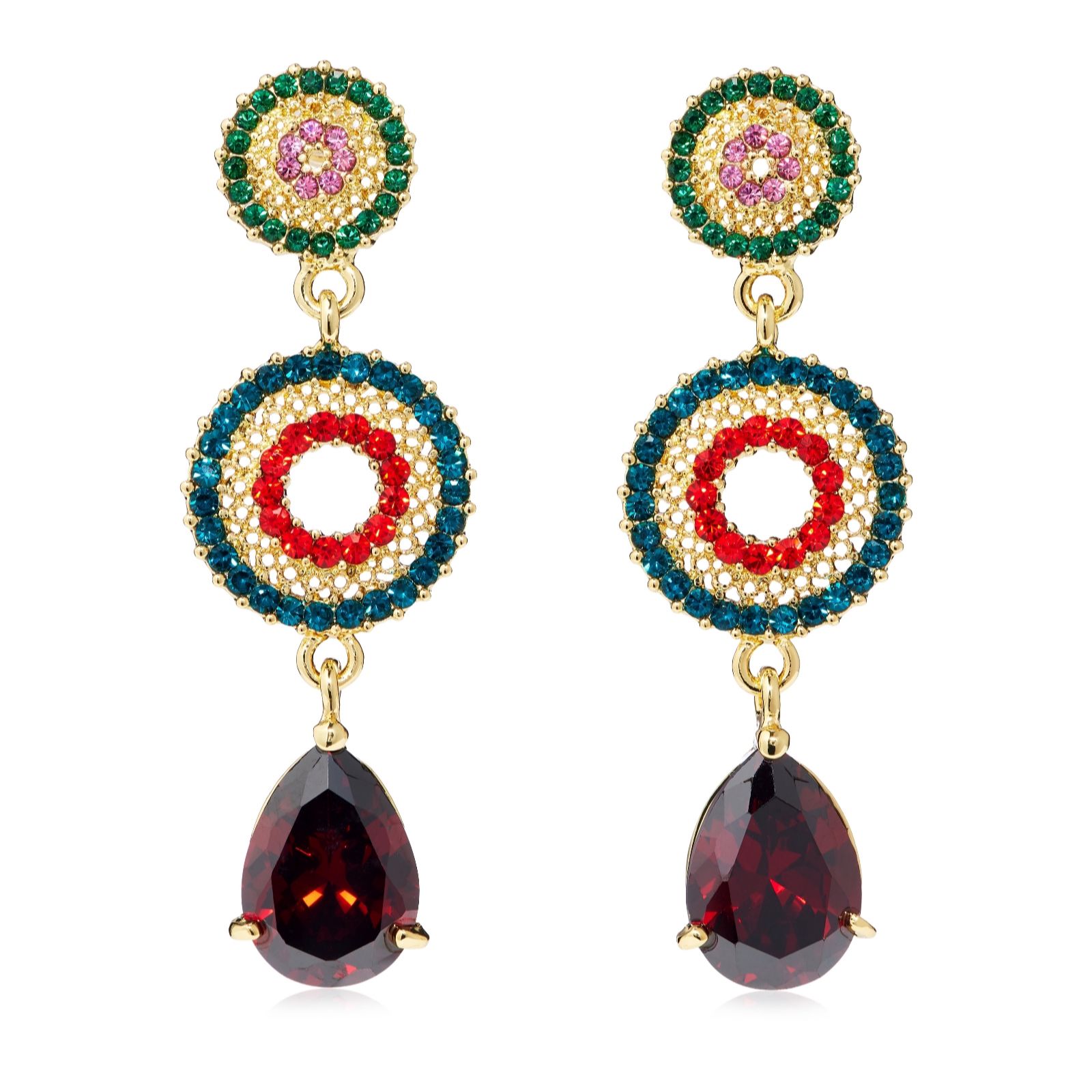 Butler & Wilson Jewellery Light Butler & Wilson Triple Drop Earrings