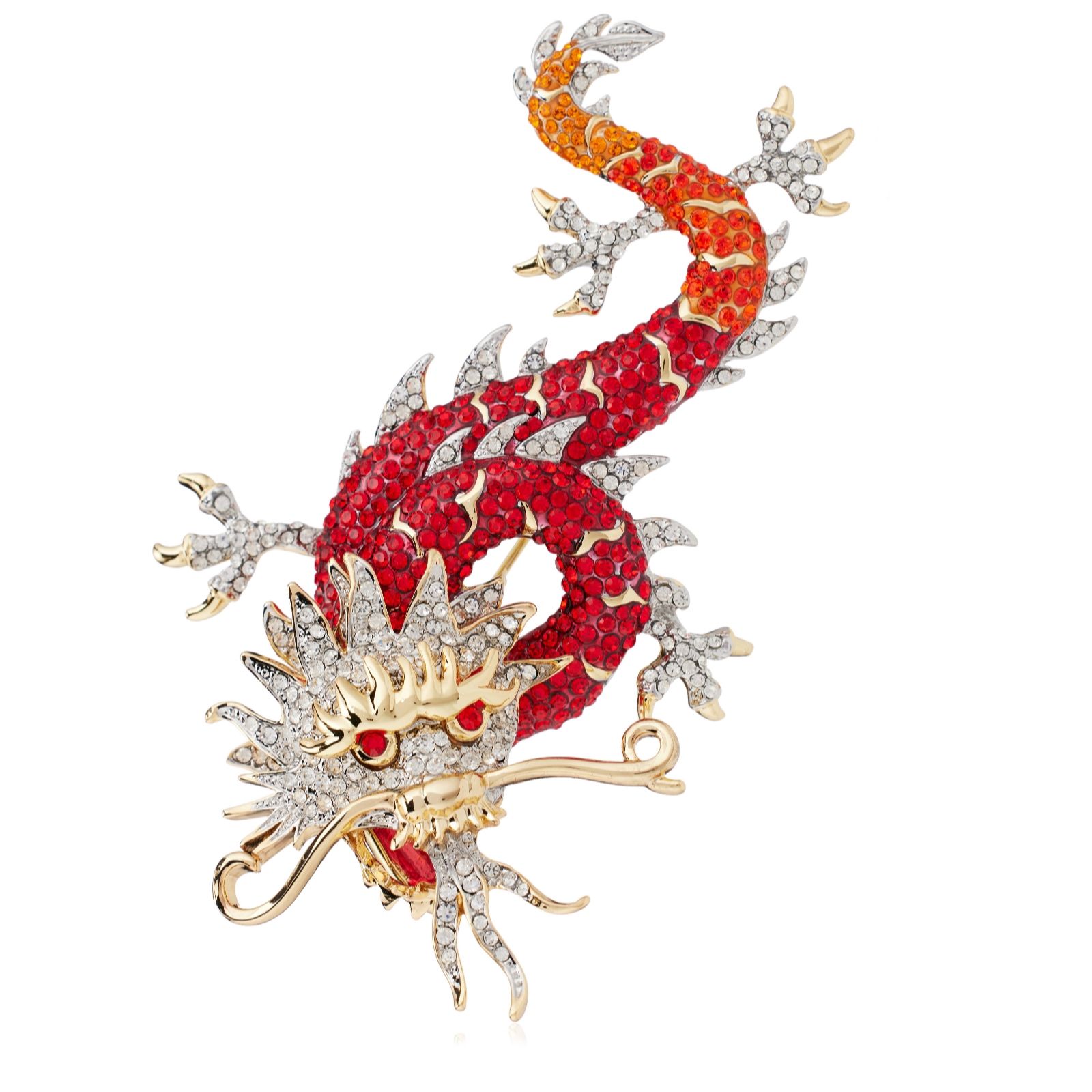 Butler & Wilson Jewellery Blue Butler & Wilson Majestic Chinese Dragon Brooch