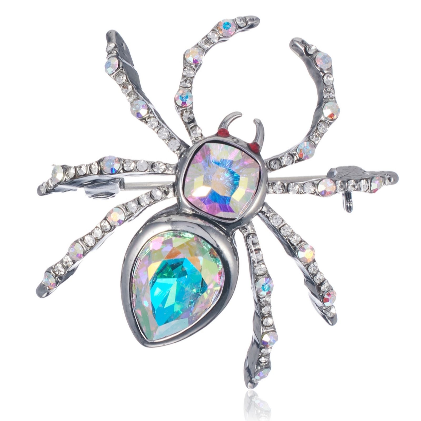 Butler & Wilson Web Spinning Spider Brooch