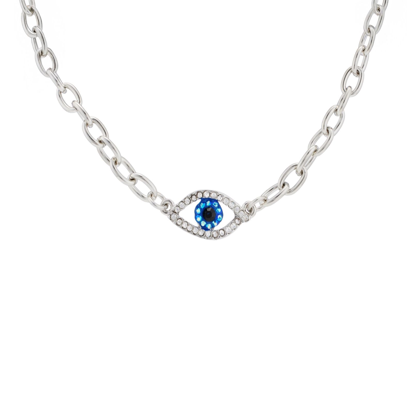 Butler & Wilson Jewellery Silver Butler & Wilson Eye Pendant Necklace