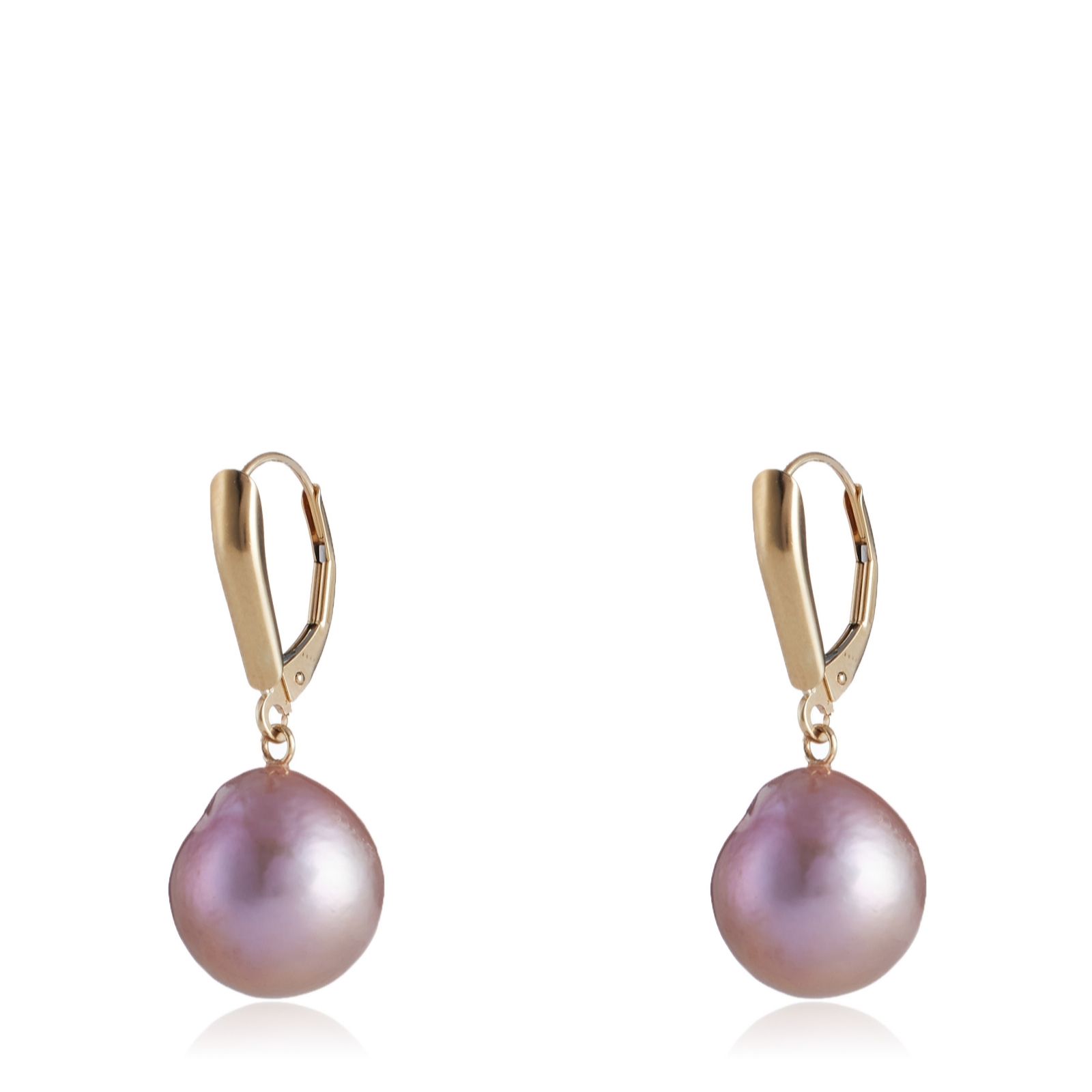 Lara Pearl 12mm Ming Drop Earring 9ct Gold