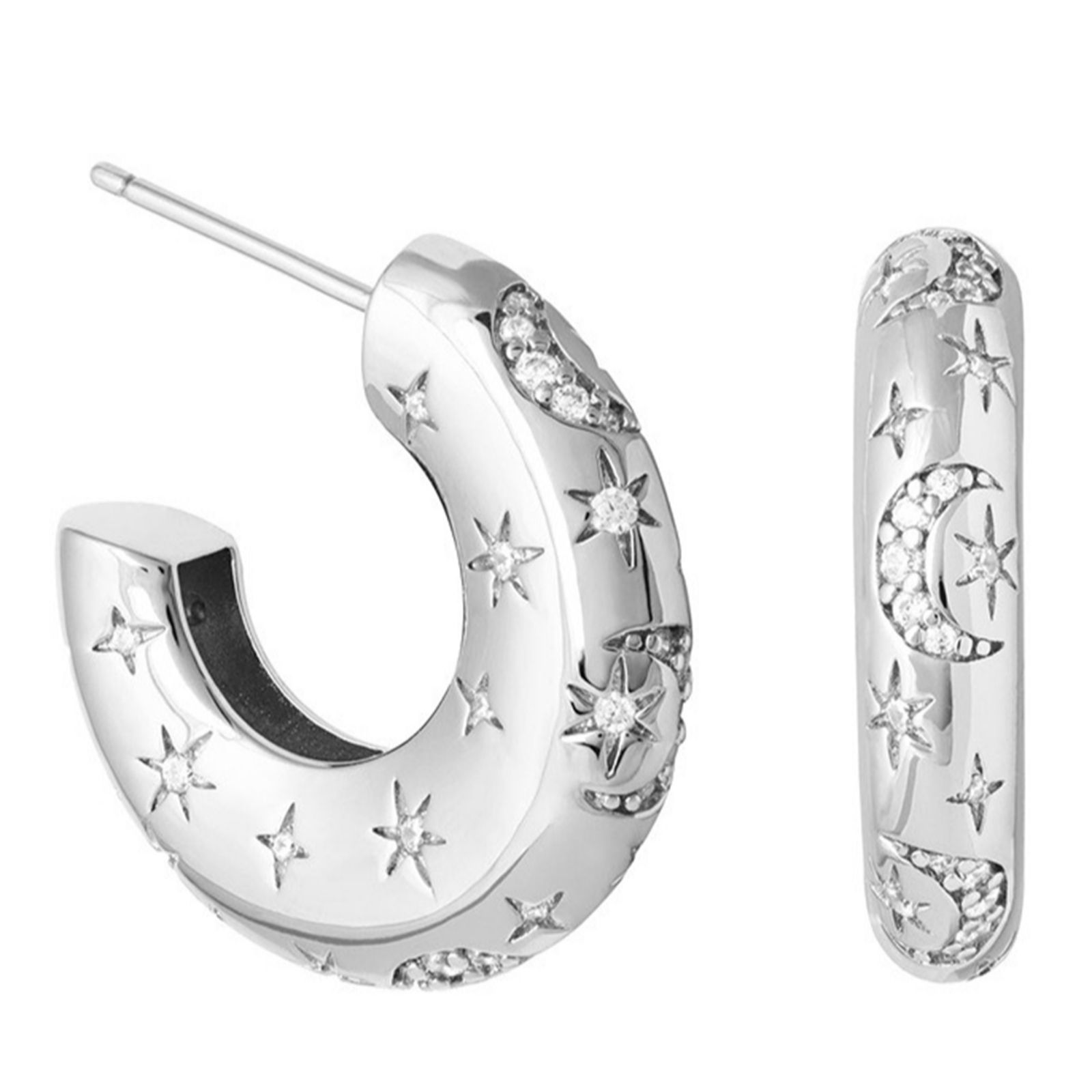 frkl. Stainless Steel Earrings with Zircon