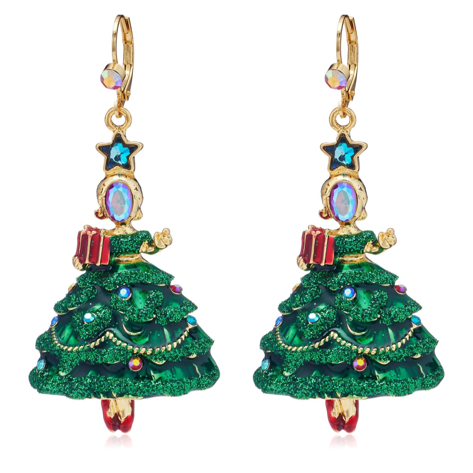 Butler & Wilson Christmas Ballerina Earrings