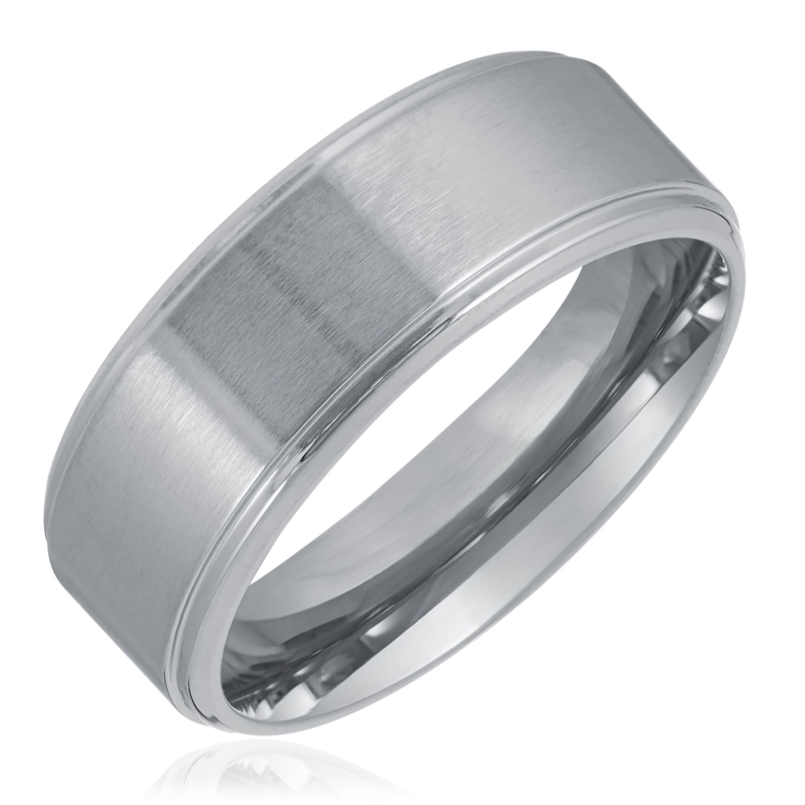 Steel by Design Men's Tapered Band Ring Stainless Steel