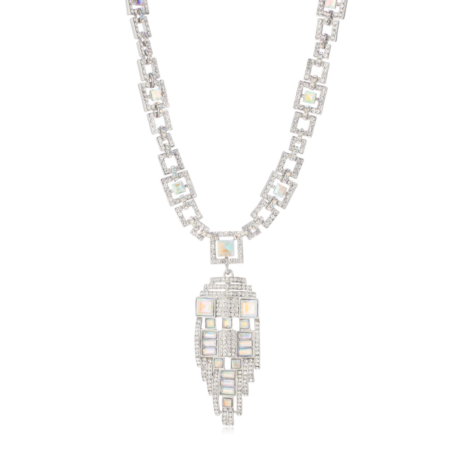 Butler & Wilson Jewellery Pewter Butler & Wilson Art Deco Necklace