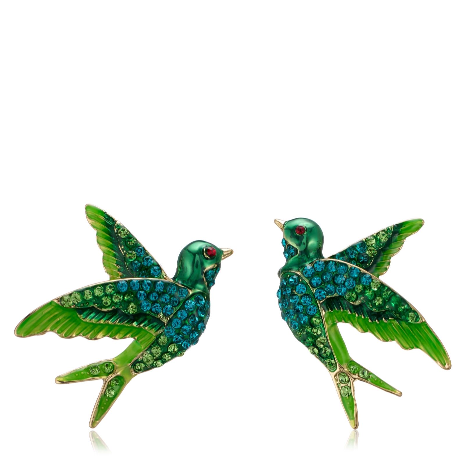 Butler & Wilson Swooping Swallow Earrings