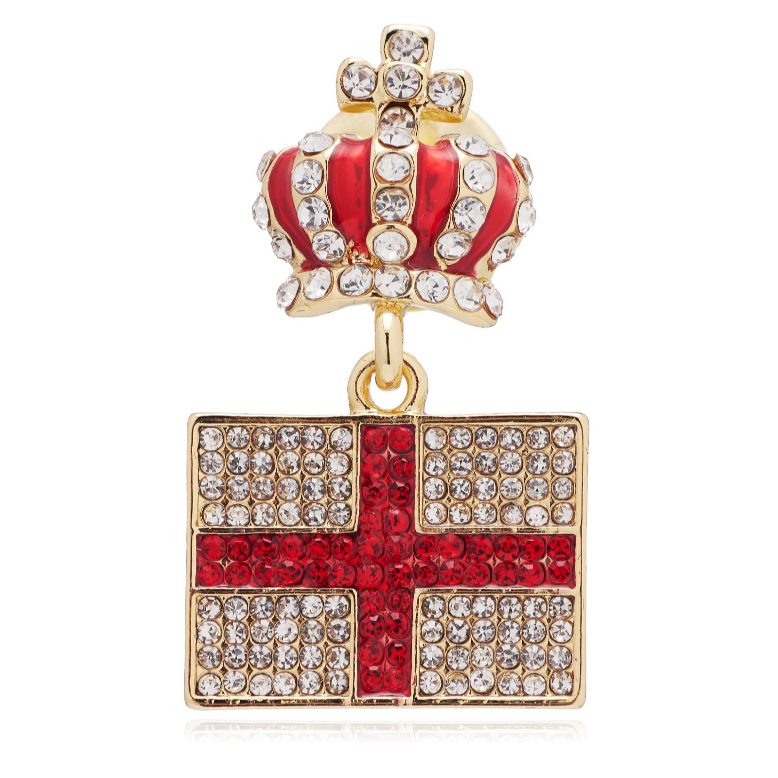 Butler & Wilson Jewellery St George Flag Butler & Wilson Flag Clutch Pin