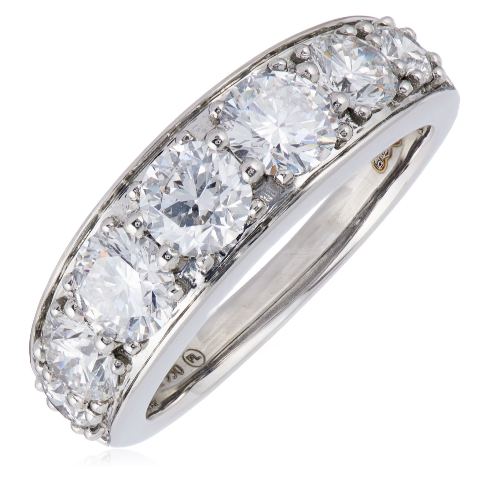 Fire Light 2ct Lab Grown Diamond Channel Set Eternity Ring Platinum