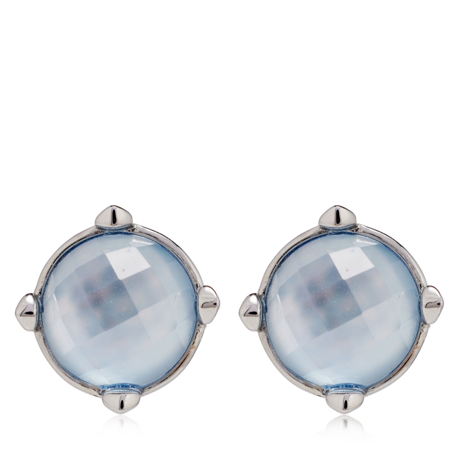 Larapearl Black Lara Pearl Mother Of Pearl Stud Earrings