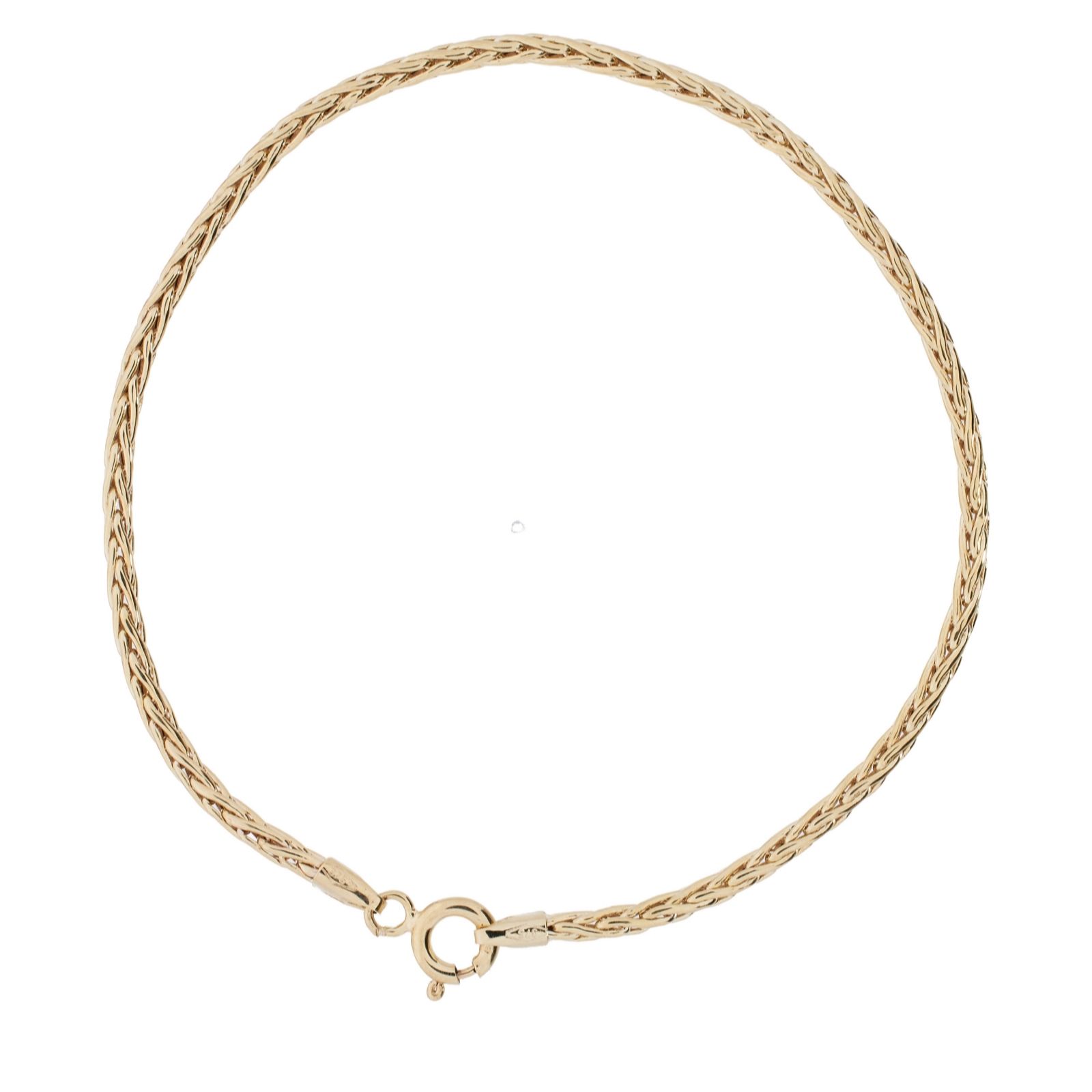 Gold 9Ct Yellow Outlet 9Ct Italian Palmier Link Bracelet 1.2G
