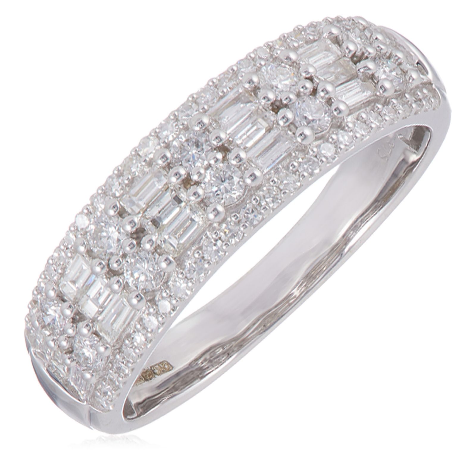 1ct Diamond Mixed Cut Band Ring 9ct Gold