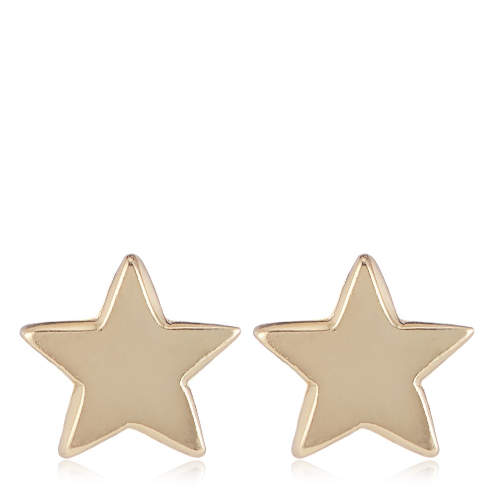 Nina B Small Gold Plated Star Earrings