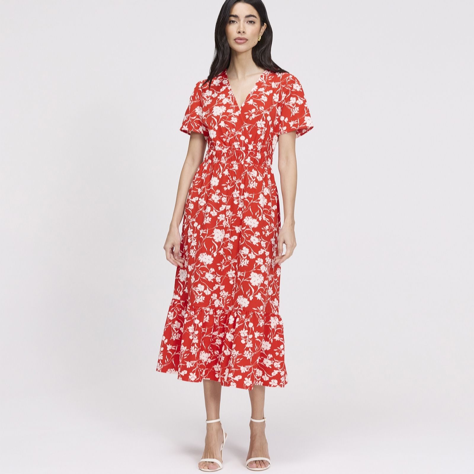 Finery London Deena Floral Printed Dress Standard women's