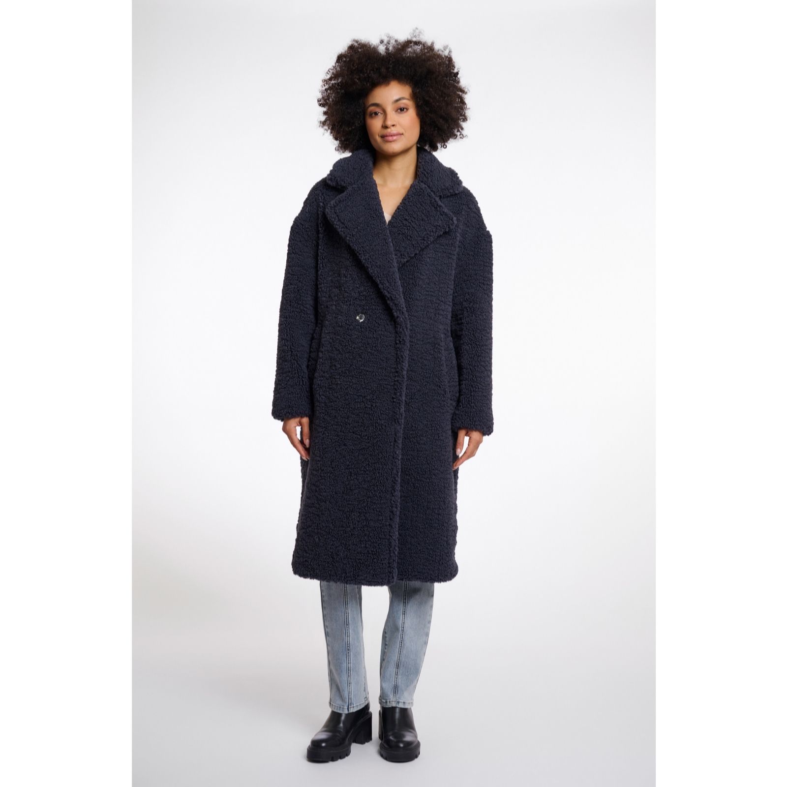 Rino & Pelle Birch Elicia Double Breasted Teddy Coat