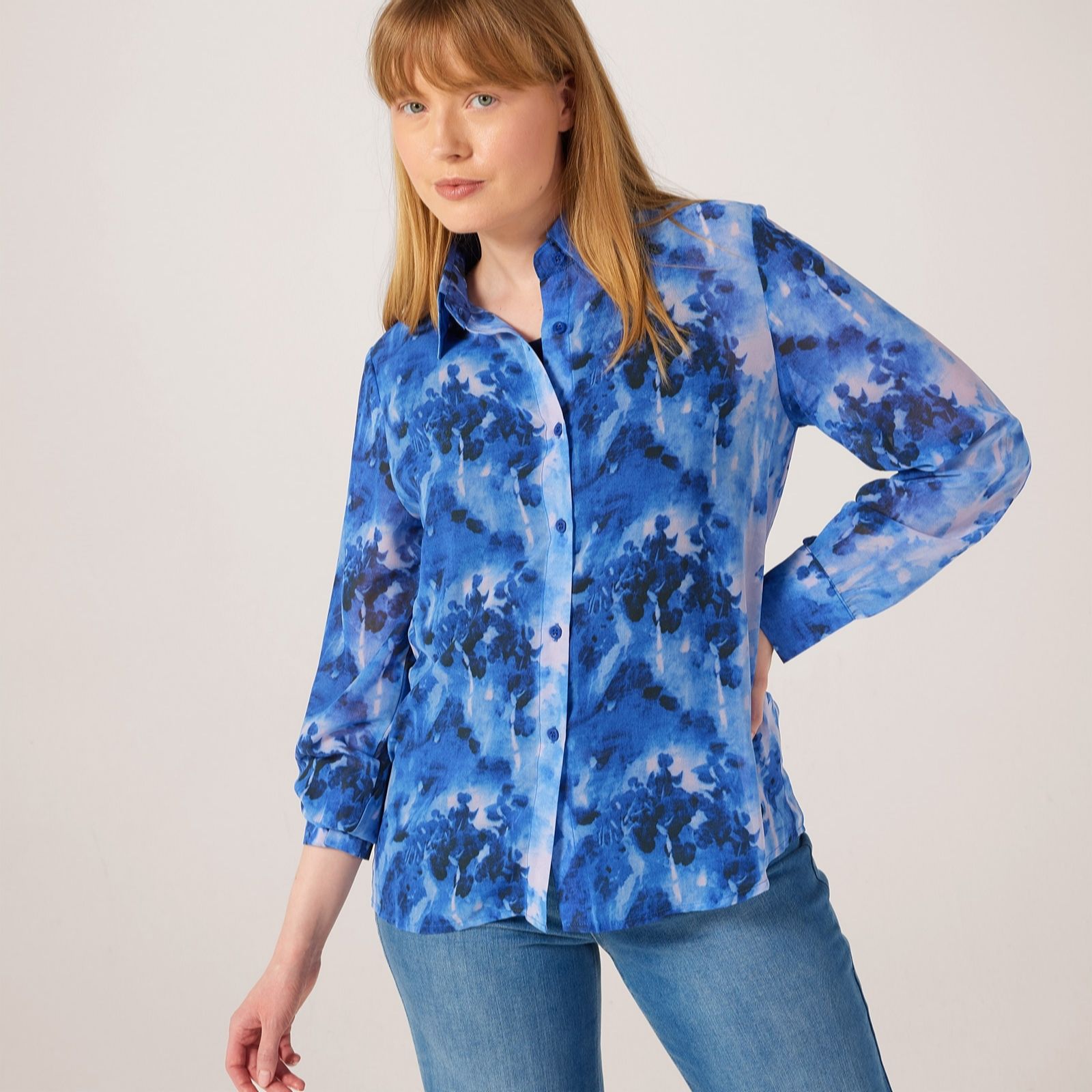 Izabel London Printed Georgette Shirt
