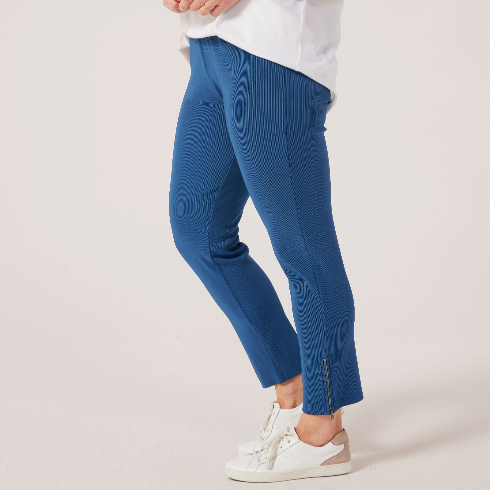 Masai Copenhagen Polly Jersey Textured Wave Straight Leg Stretch Tr...