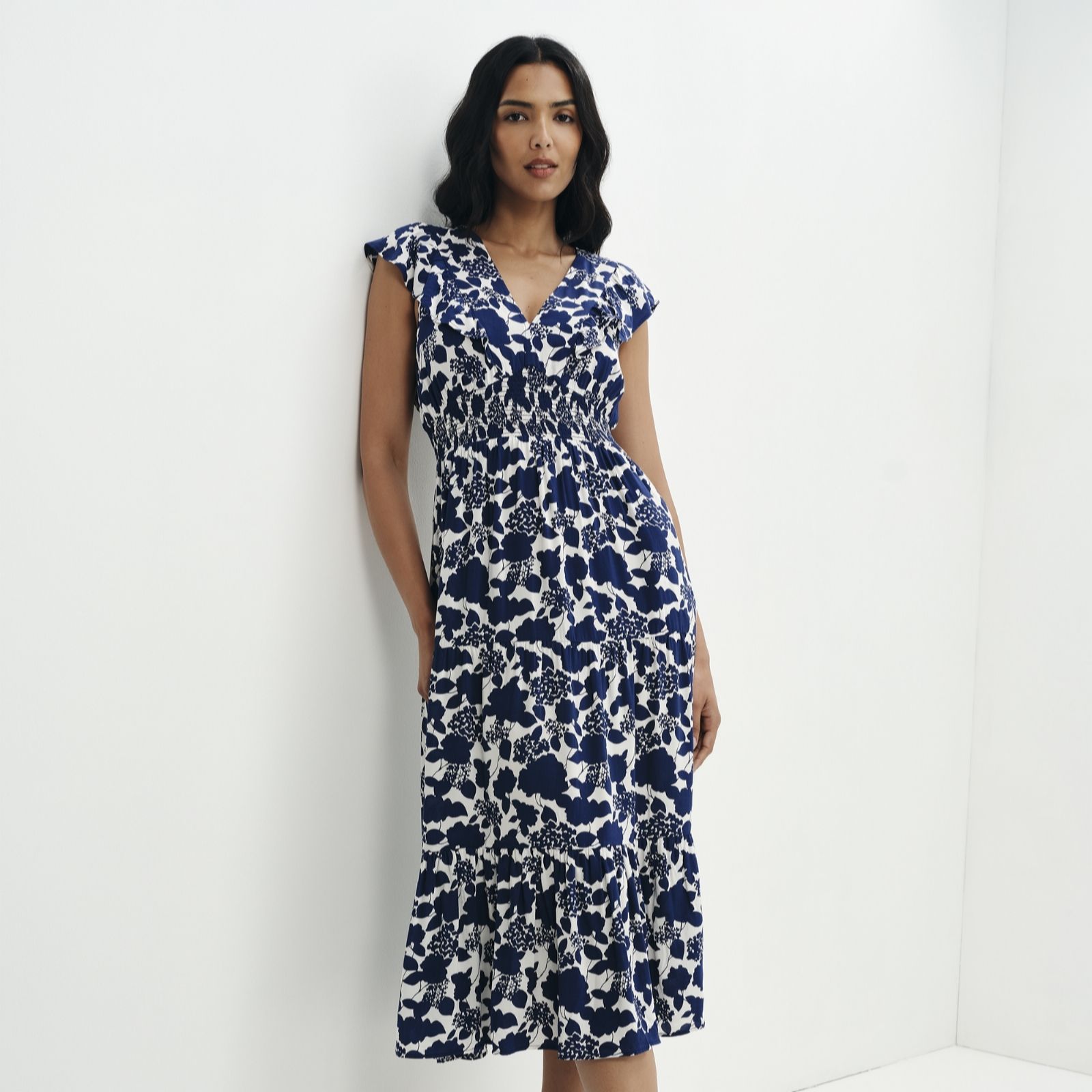 Finery London Mattie Printed Tiered Dress Petite women's