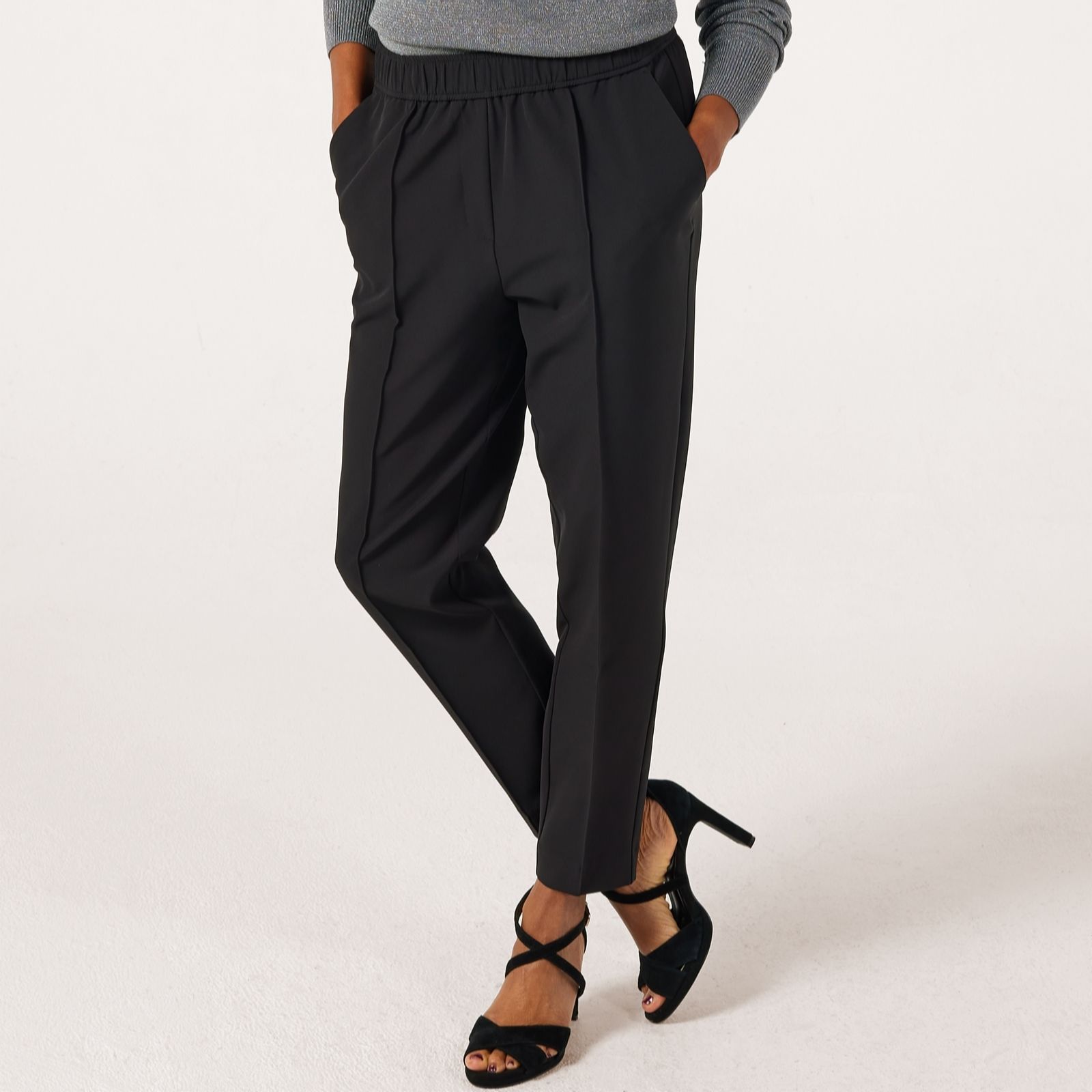 Ruth Langsford Black Cigarette Trousers Petite