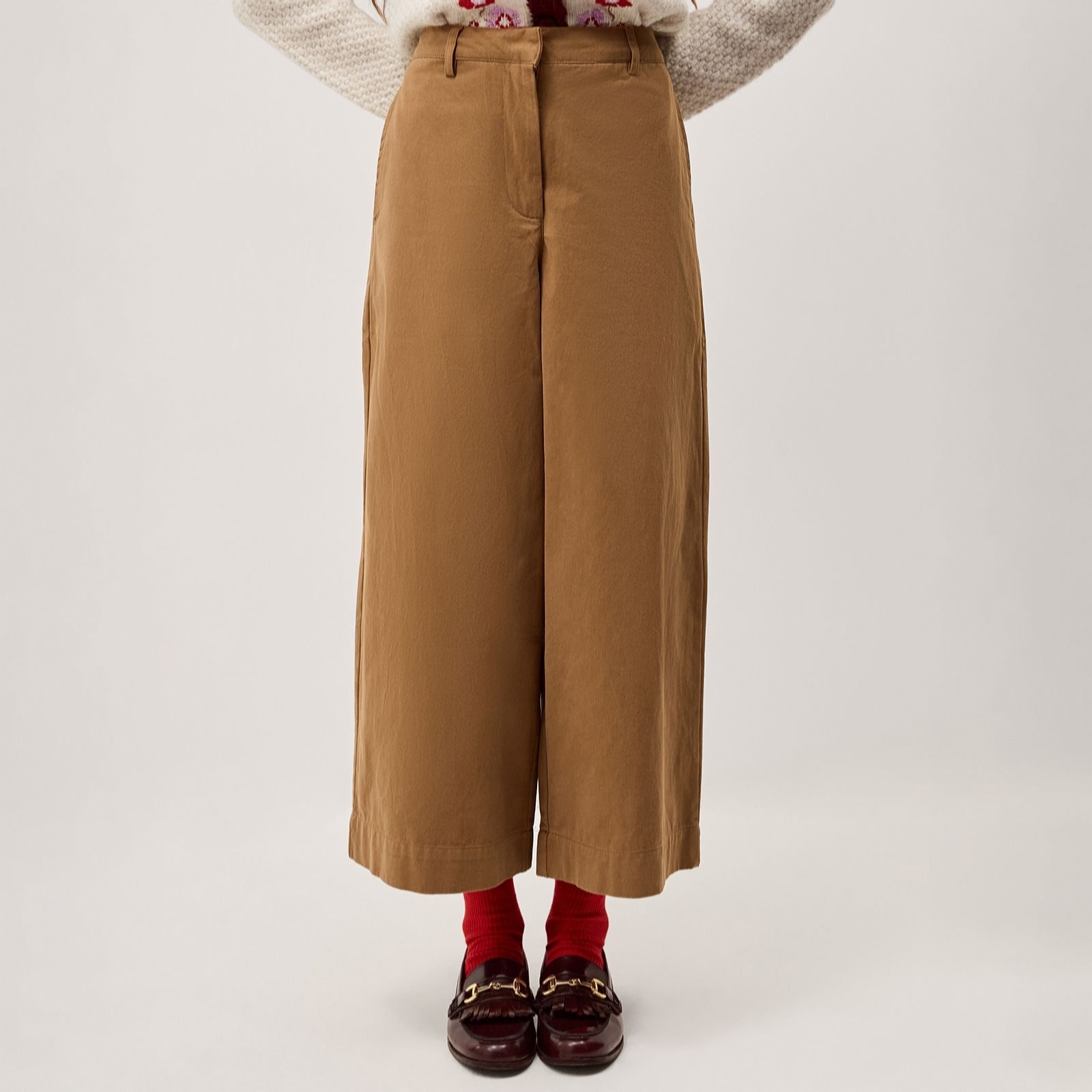 Monsoon Sand Luna Wide Leg Trousers