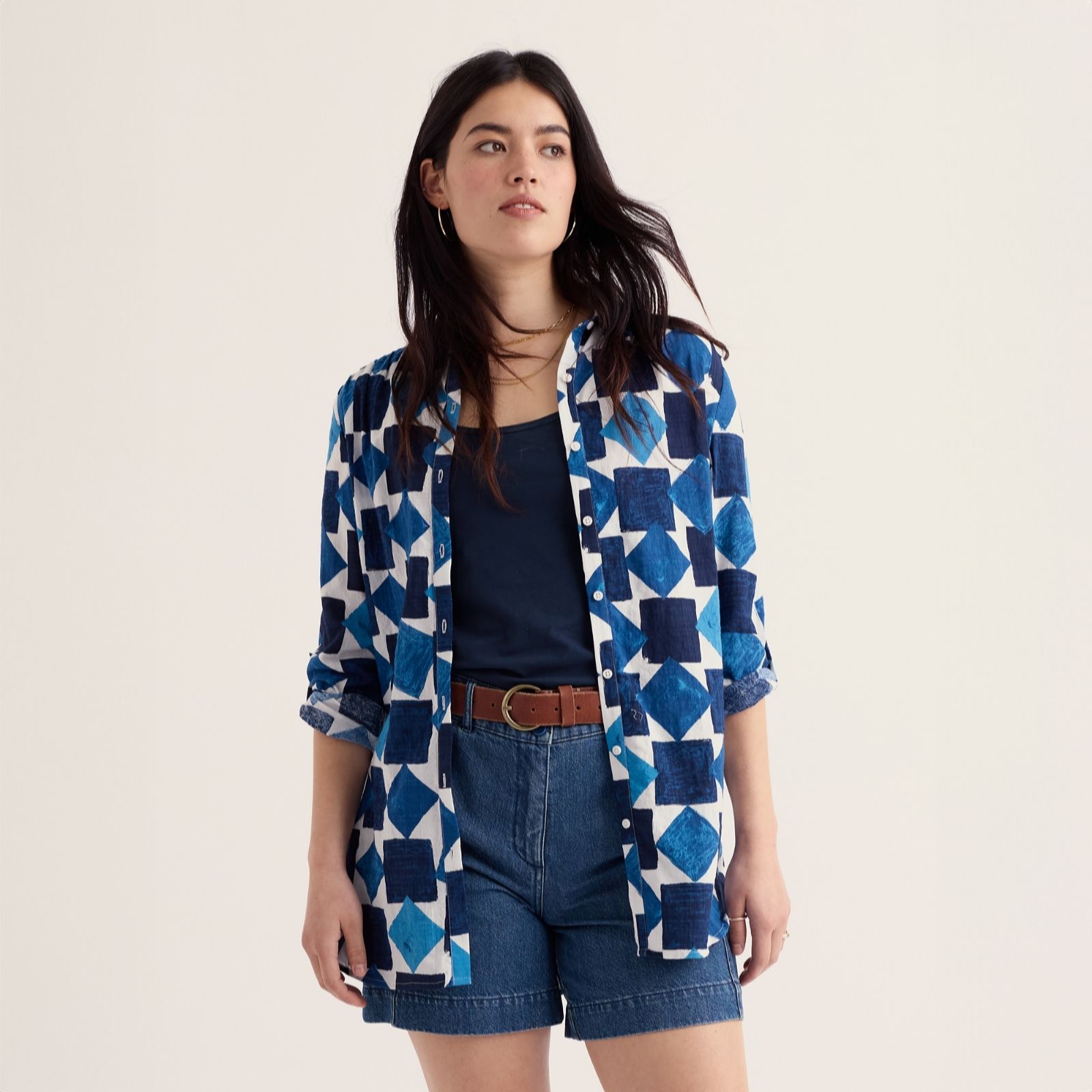 Seasalt Cornwall Maritime Multi Wren Flutter Shirt