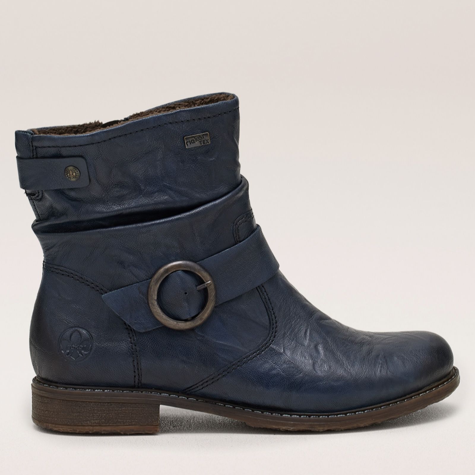 Rieker 74857-22 Tan Leather Womens ankle boots in a Plain Leather in Size 42