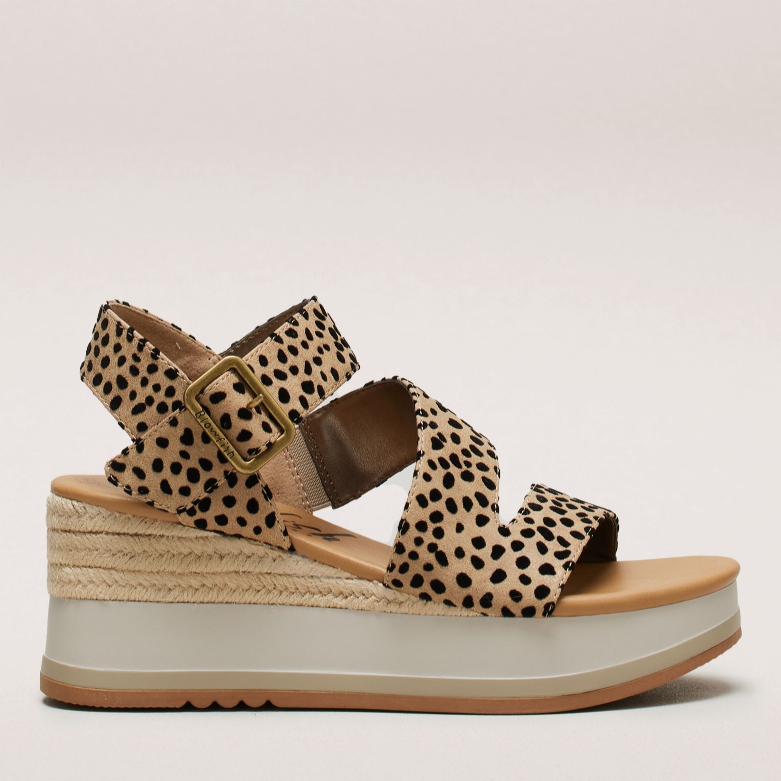 Blowfish Malibu Black Solly-B Wedge Sandal