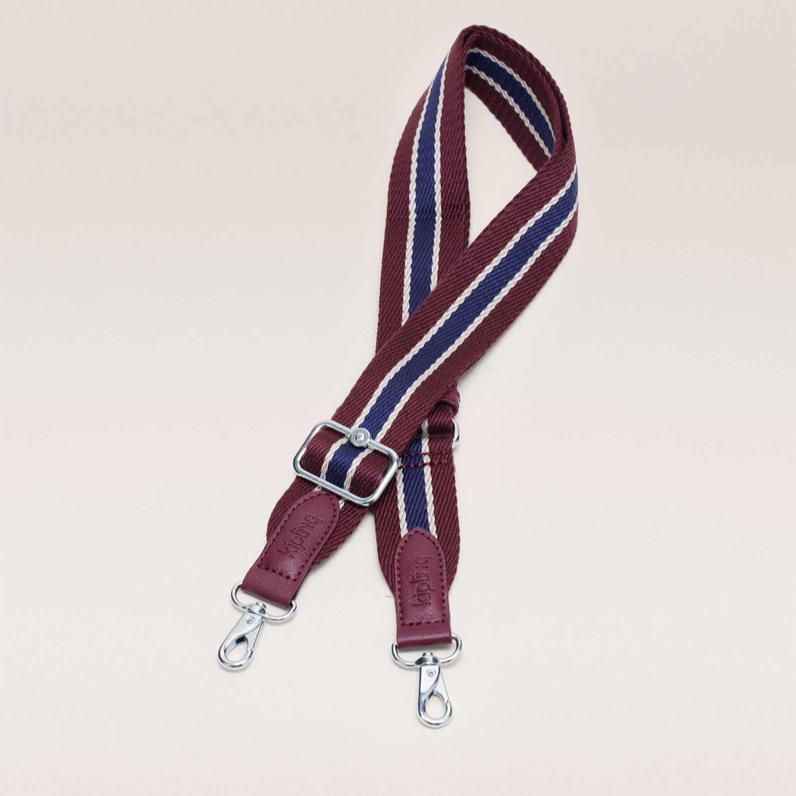 Kipling Grey & Orange Stripe Shoulder Strap