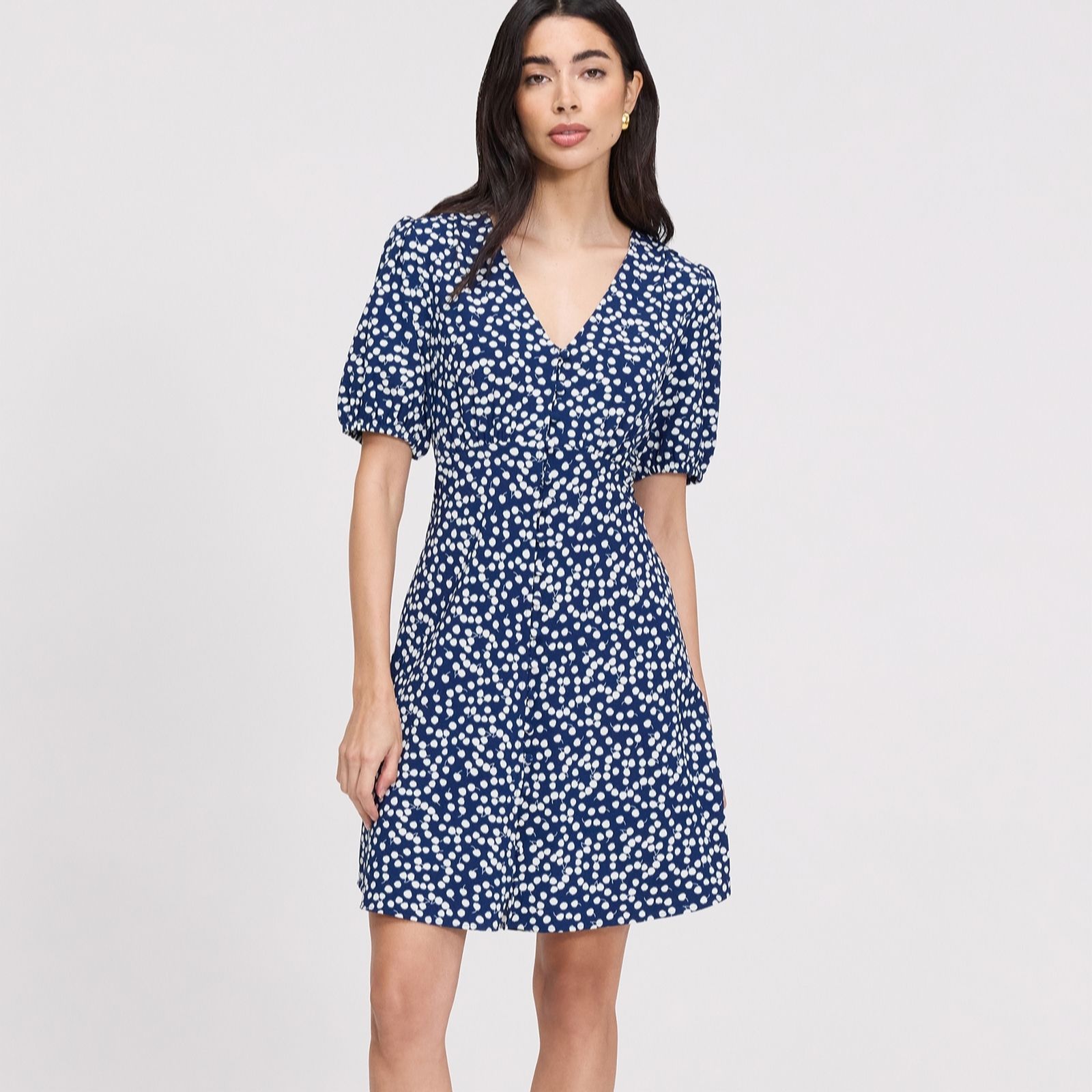 Finery London Ensley Printed Button Through Dress women's