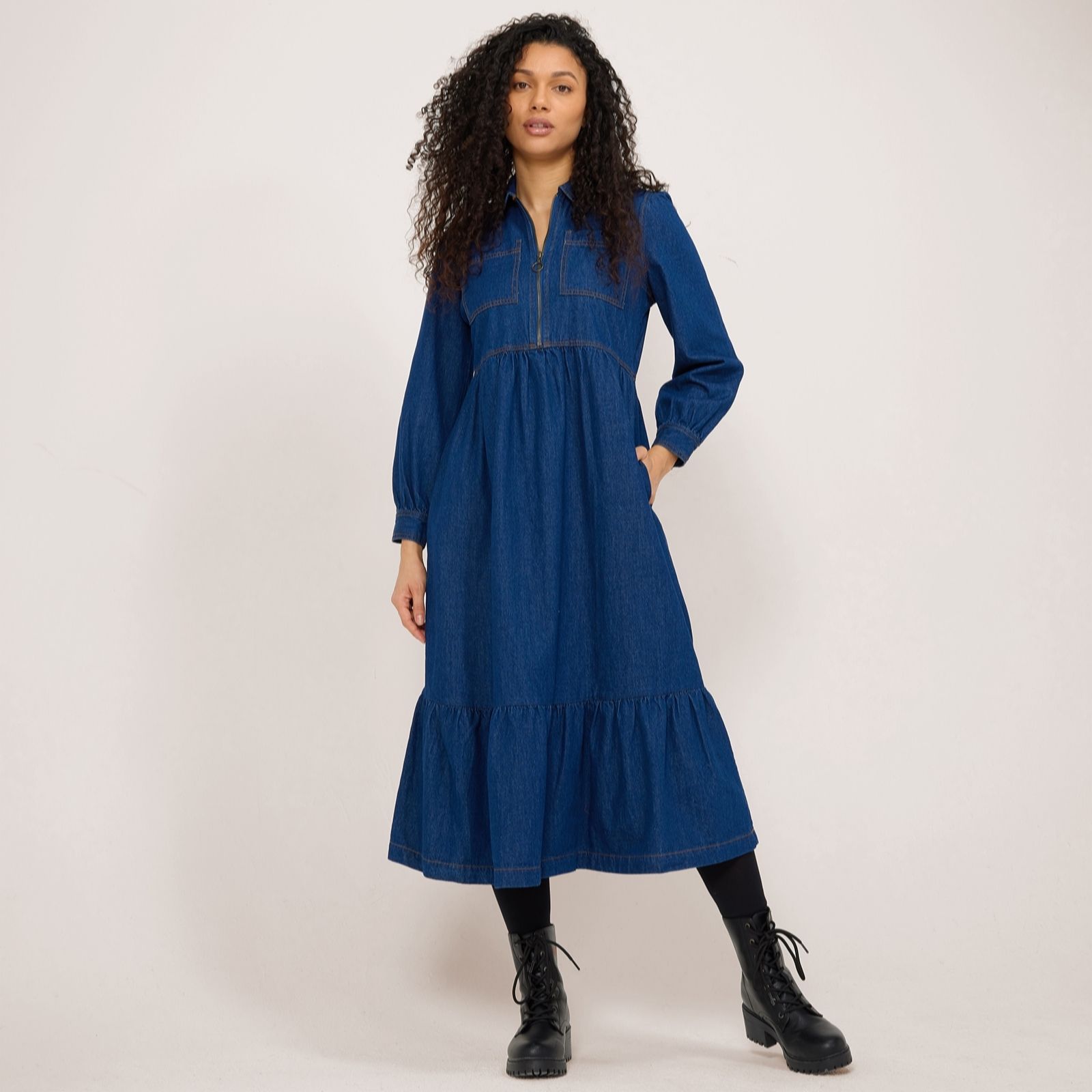 Finery Roxy Denim Dress