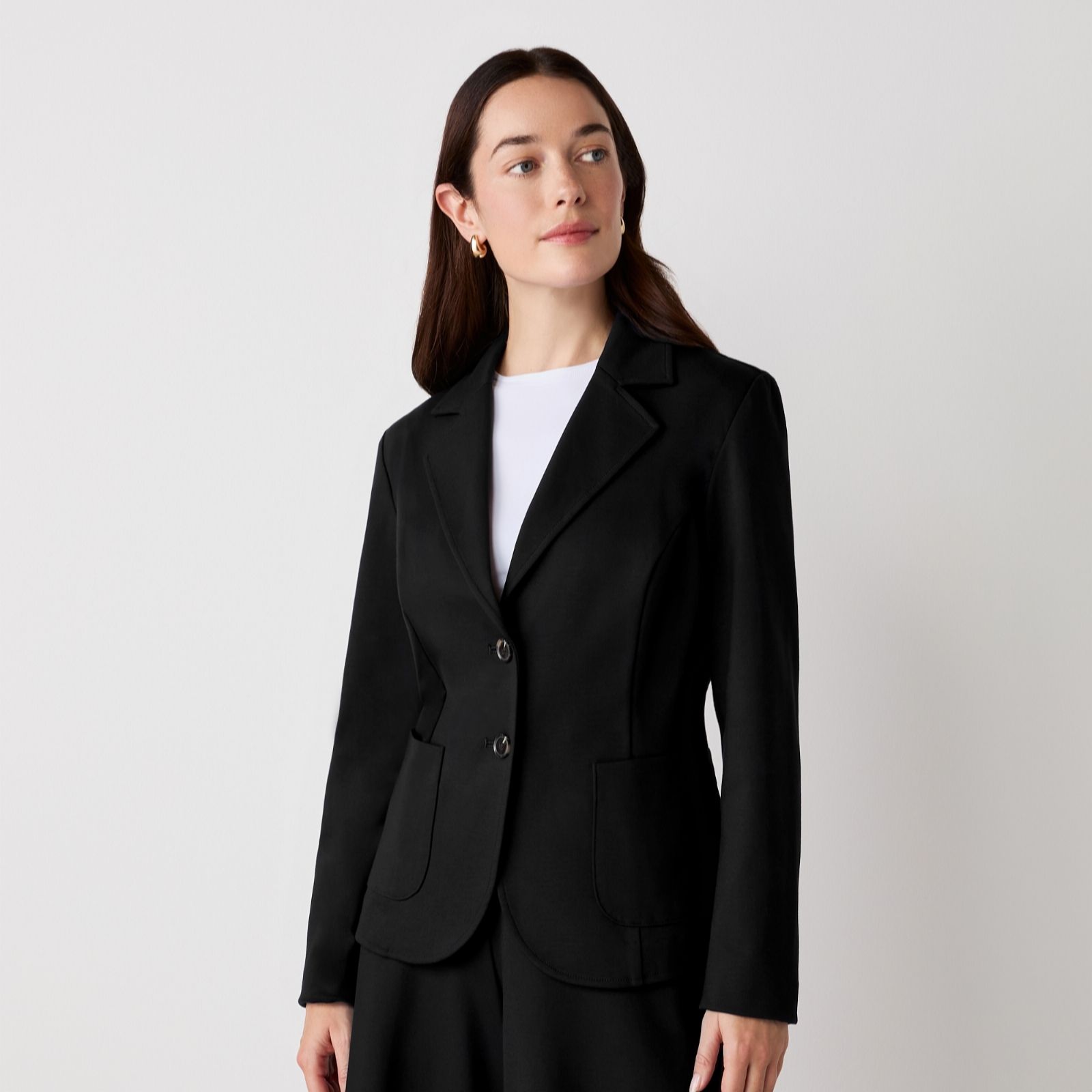 Finery London Jules Ponte Stretch Blazer women's