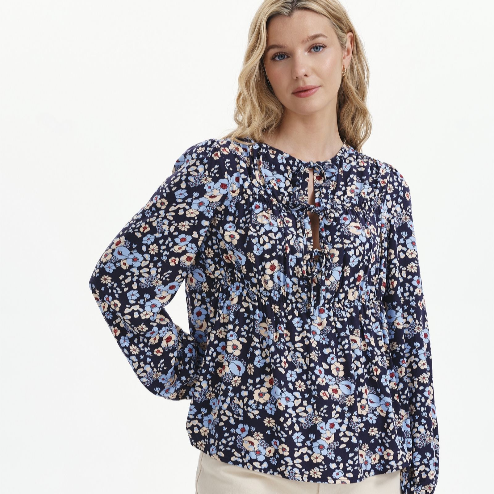 Finery London Roisin Printed Floral Blouse women's