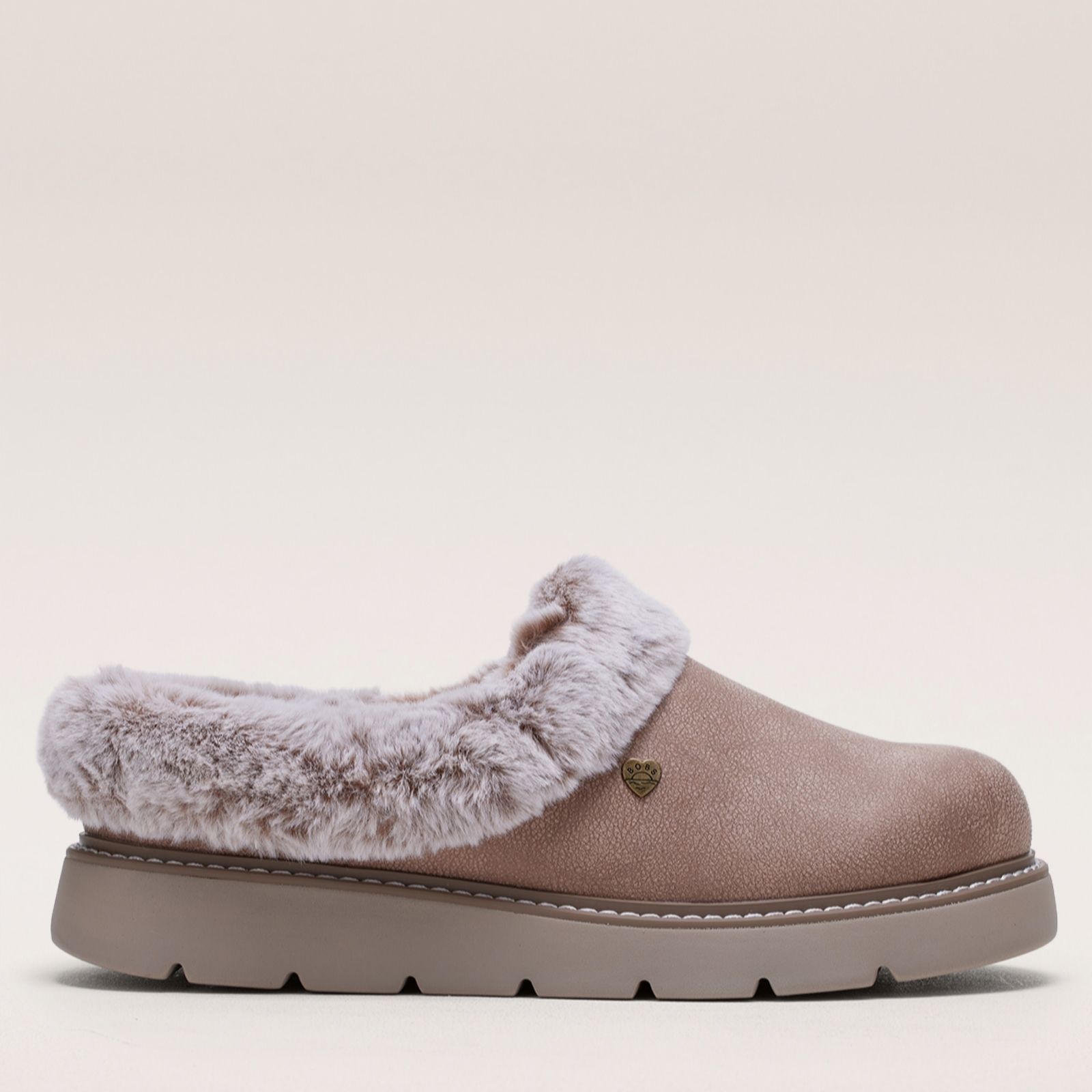 Skechers Keepsakes Bobs TPE Taupe Womens slipper mules 114762 in a Plain Textile in Size 8