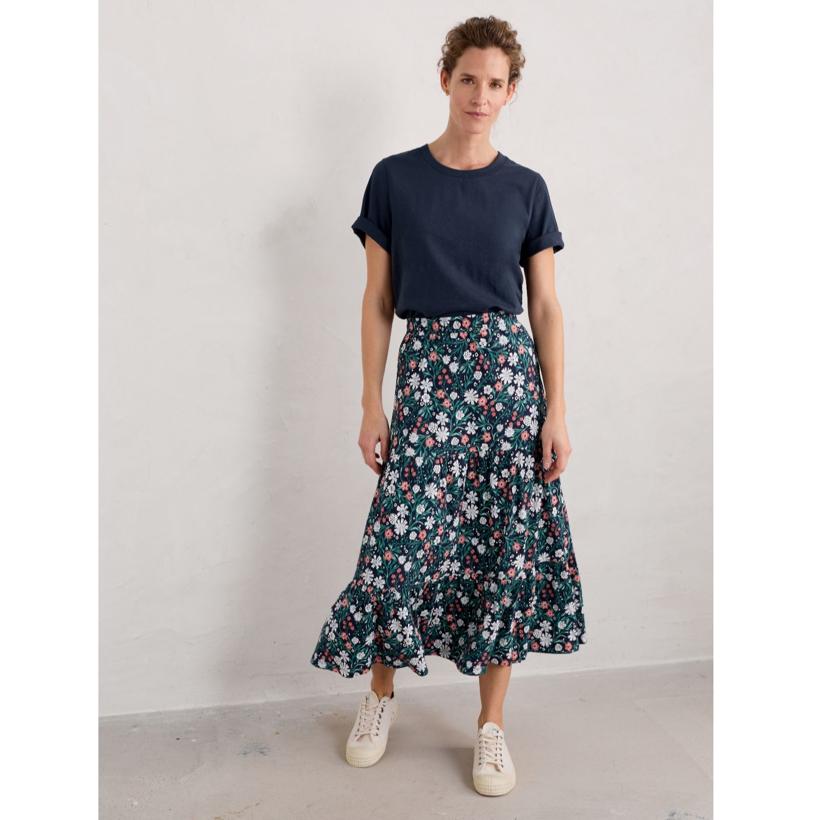 Seasalt Cornwall Line Strokes Skirt