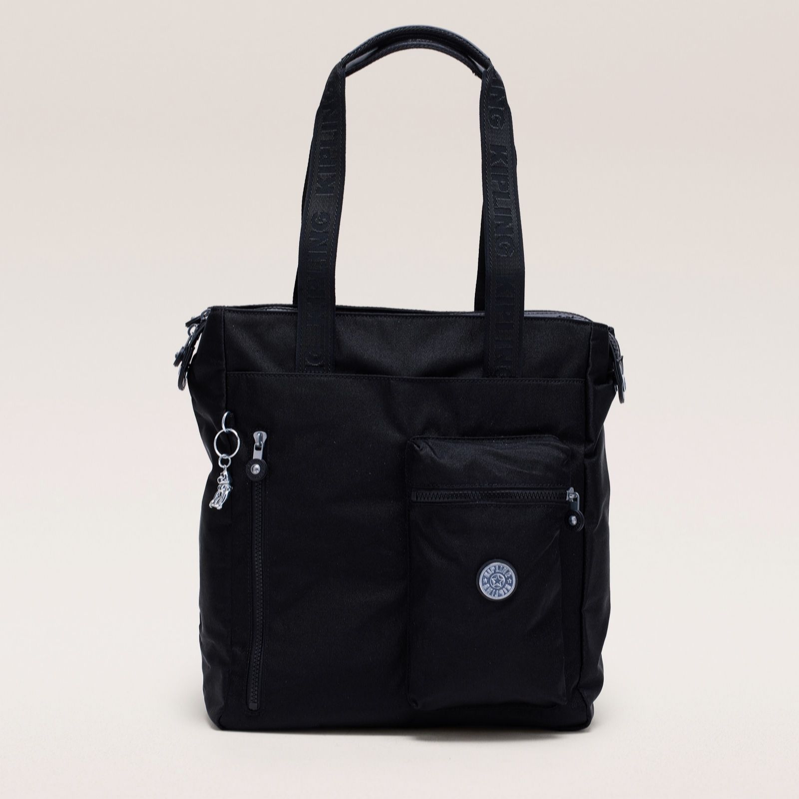 Kipling Women's Sparkly Black Premium Emillya Backpack And Tote