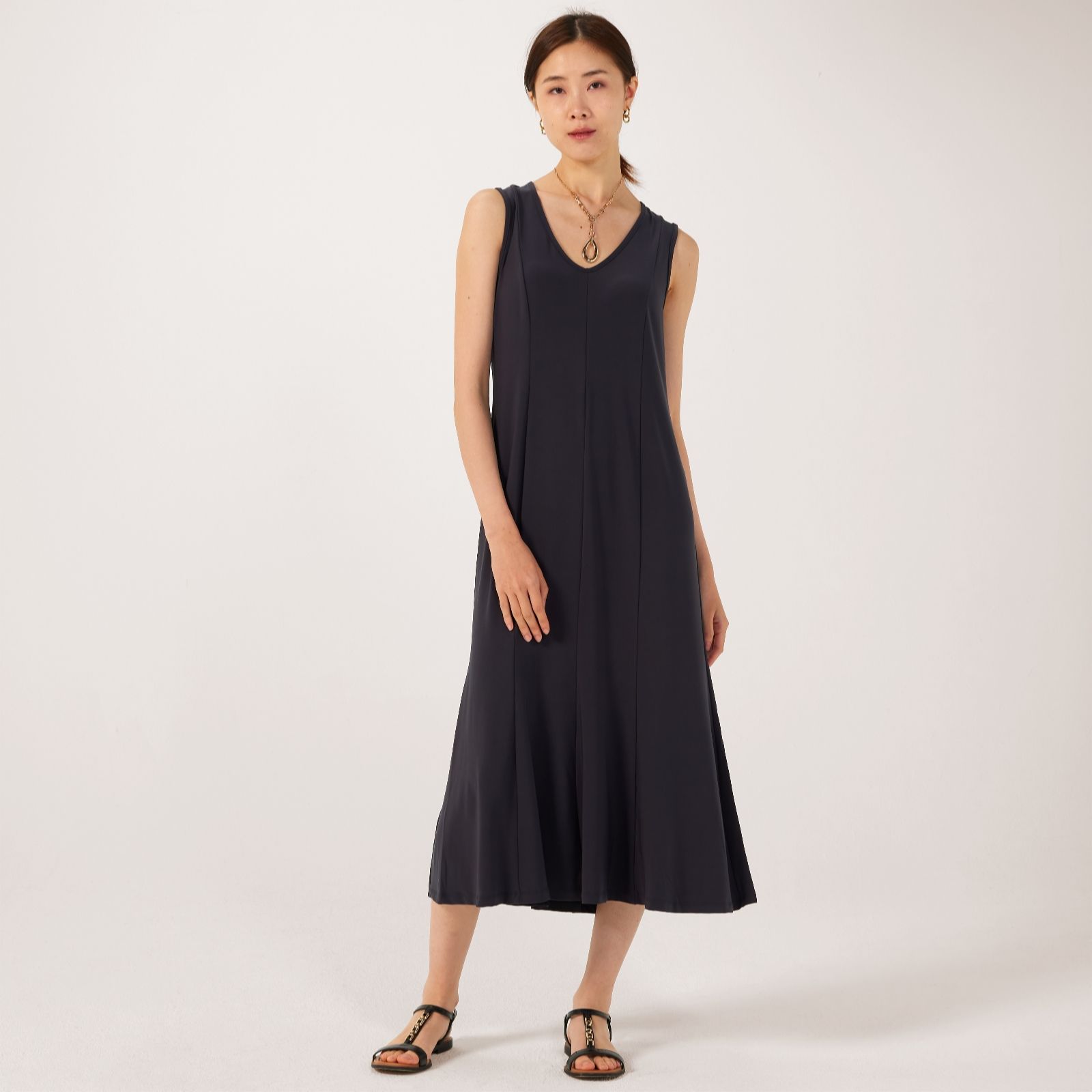 Kim & Co Deluxe Brazil Jersey Sleeveless Midi Dress