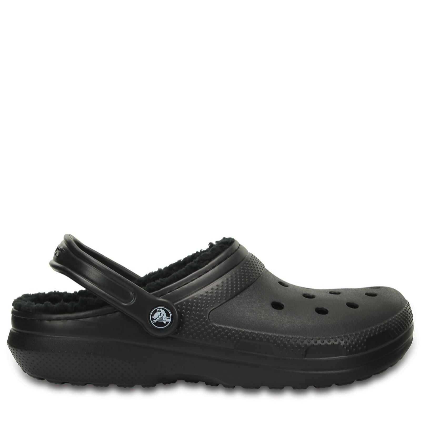 Crocs Classic Lined Black Womens shoes 203591-060 in a Plain Man Made in Size 8