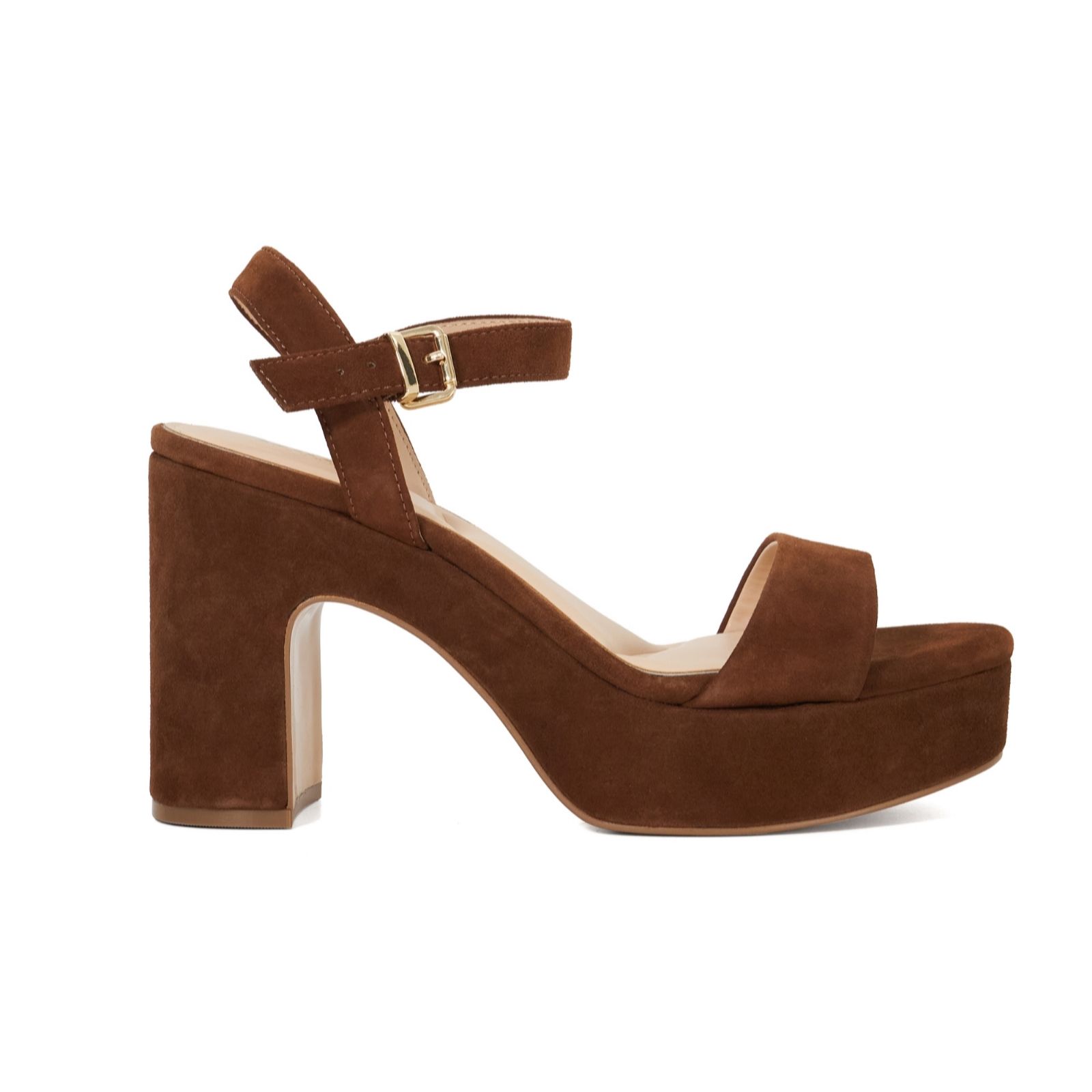 Dune Chestnut London Monotone Heeled Sandal