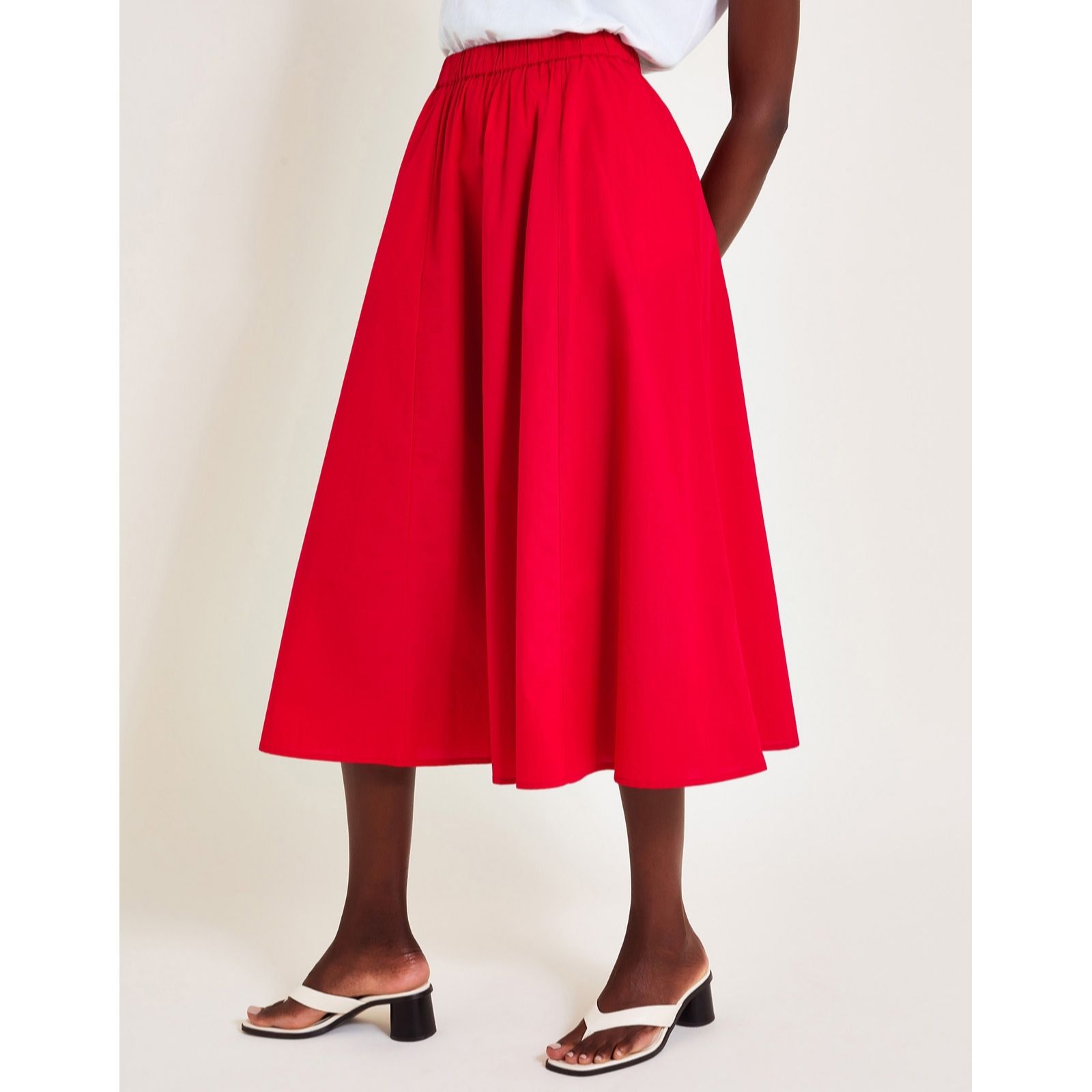 Monsoon Rachel Poplin Skirt