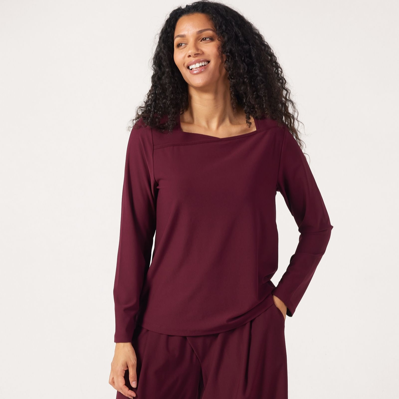 Marlawynne Black Collection Luxe Crepe Top