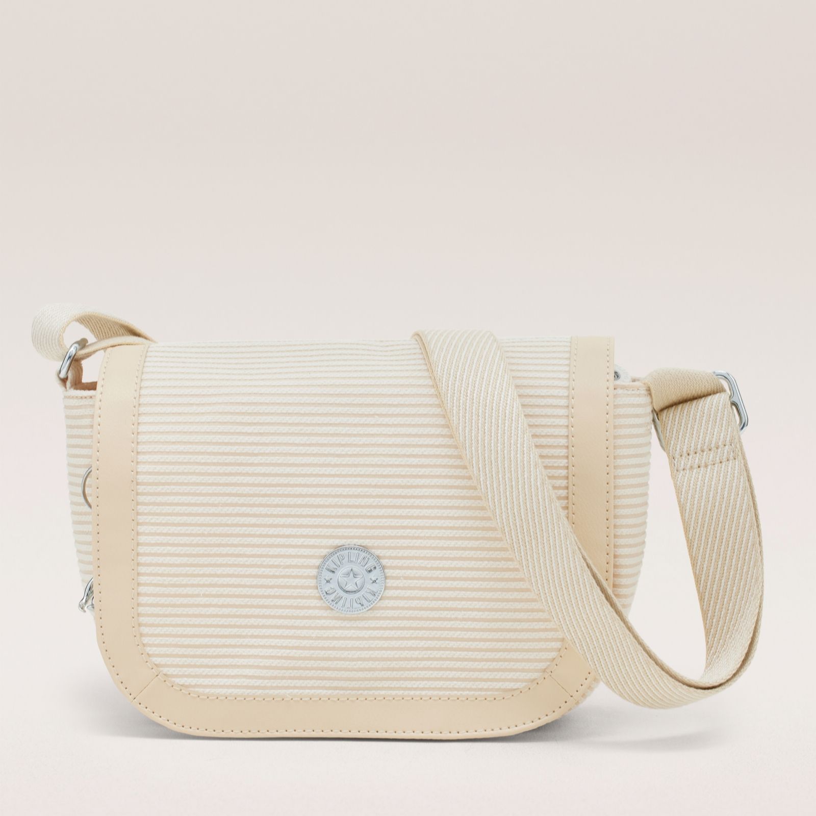 Kipling Marine Stripe Beige Premium Darlene Cross-Body Bag
