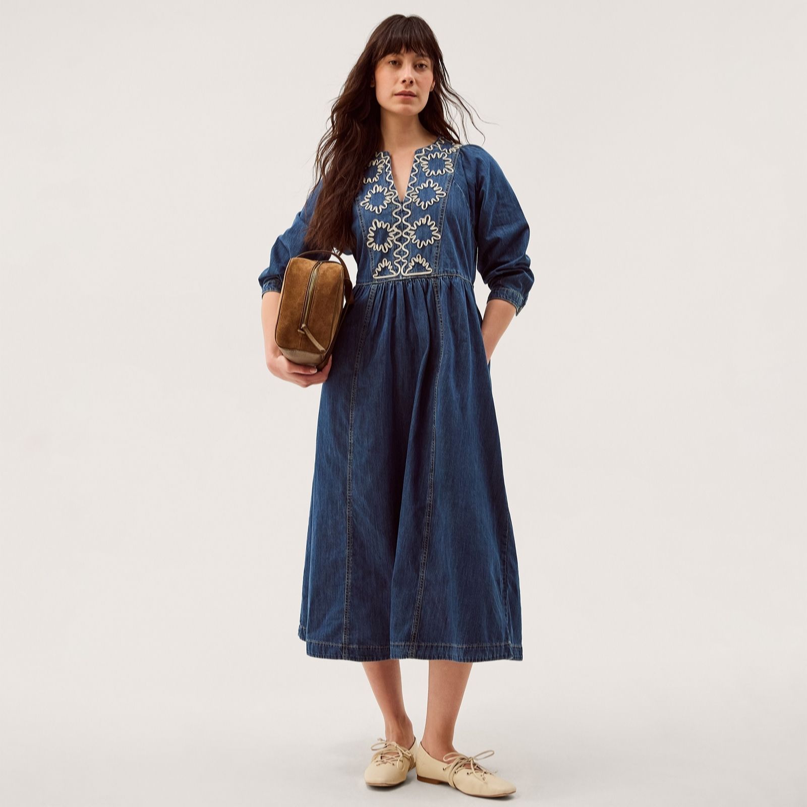 Monsoon Mid Authentic Blue Betty Cornelli Dress