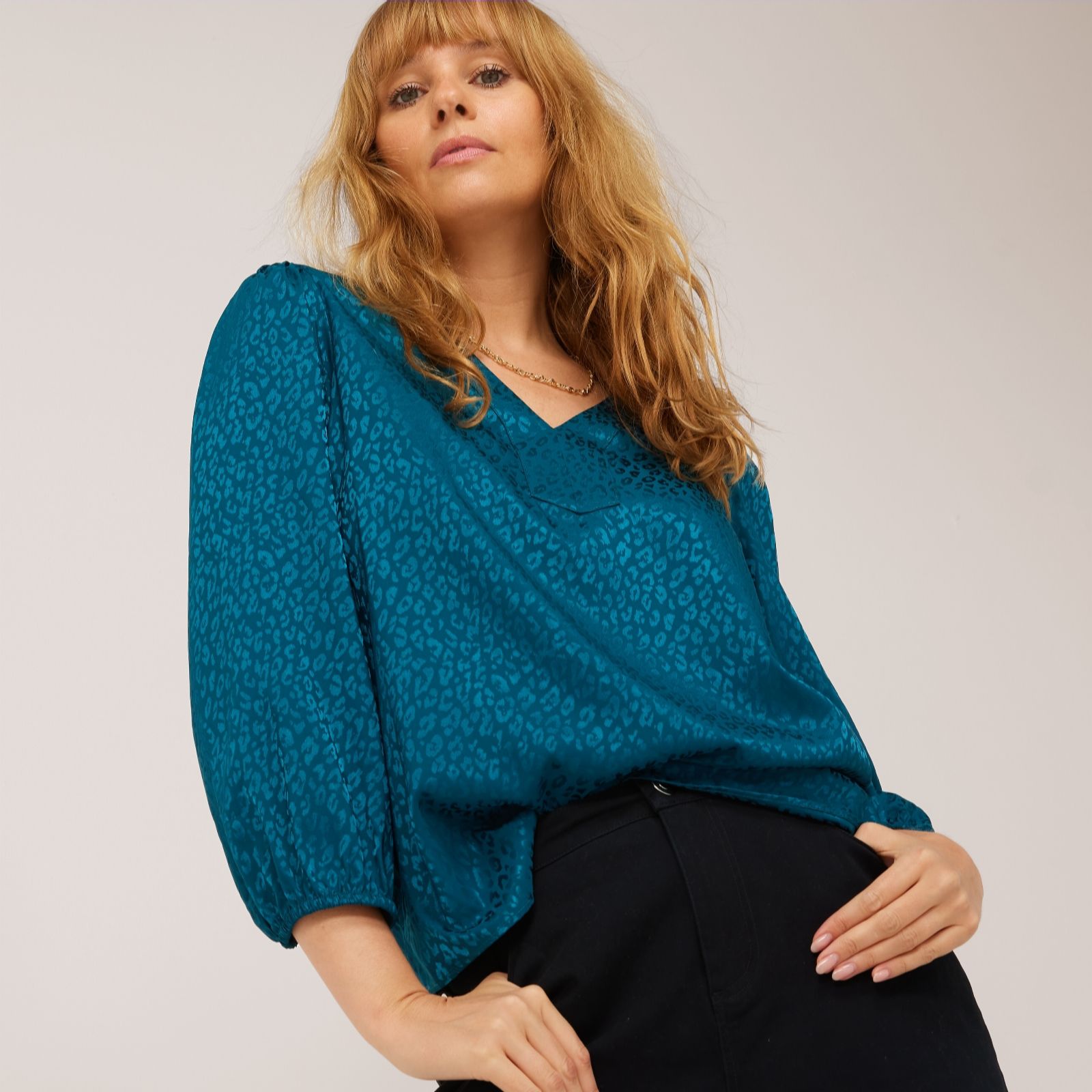Ruth Langsford Animal Jacquard Blouse