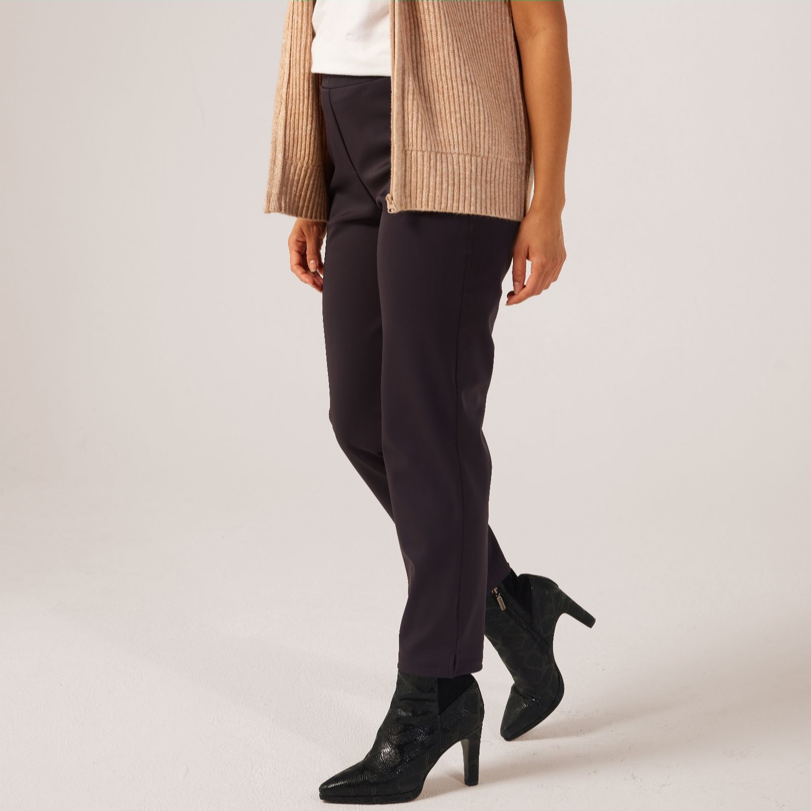 Ruth Langsford Chocolate Scuba Cigarette Trouser Petite