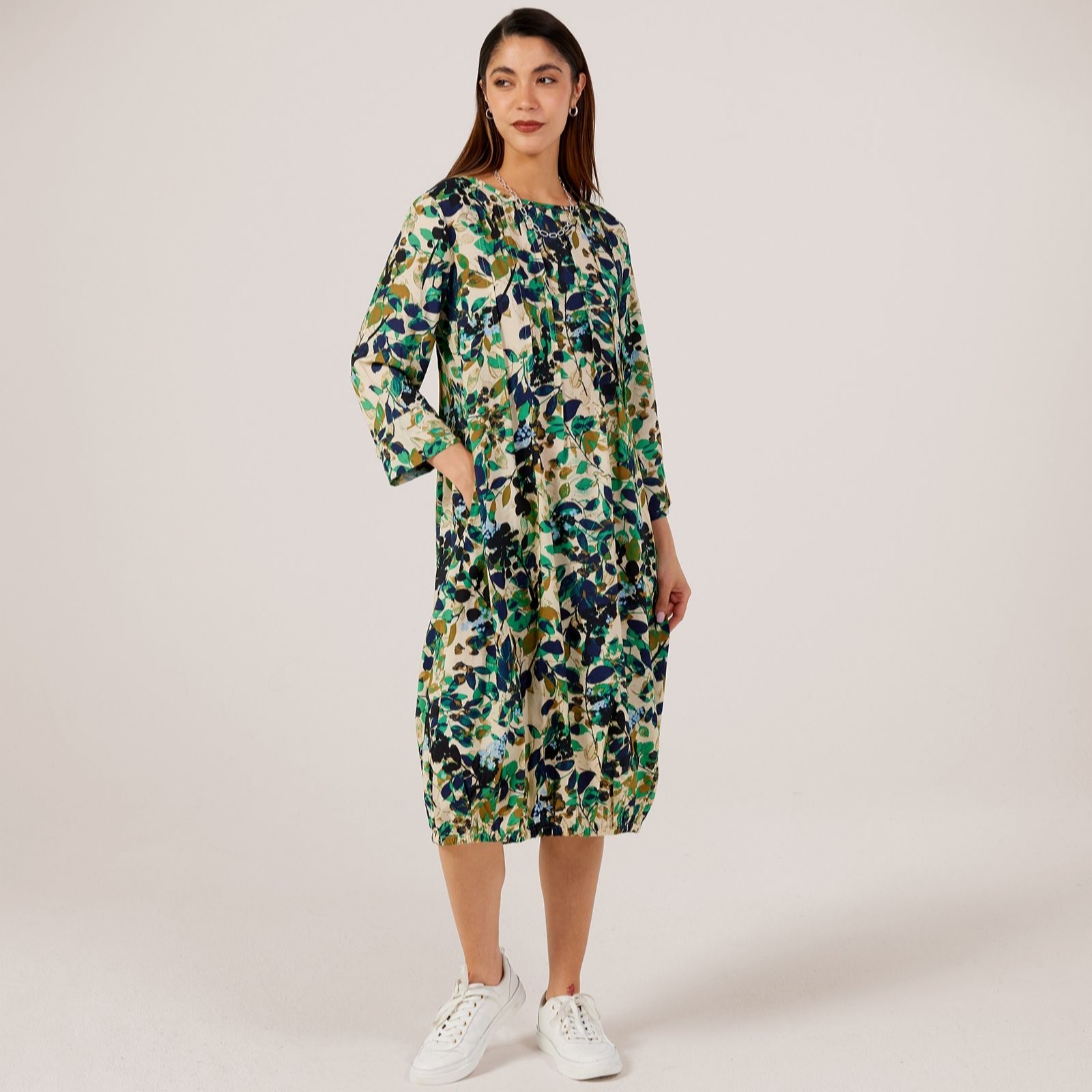 Masai Copenhagen Abstract Spot Nukkel Bubble Hem Printed Dress